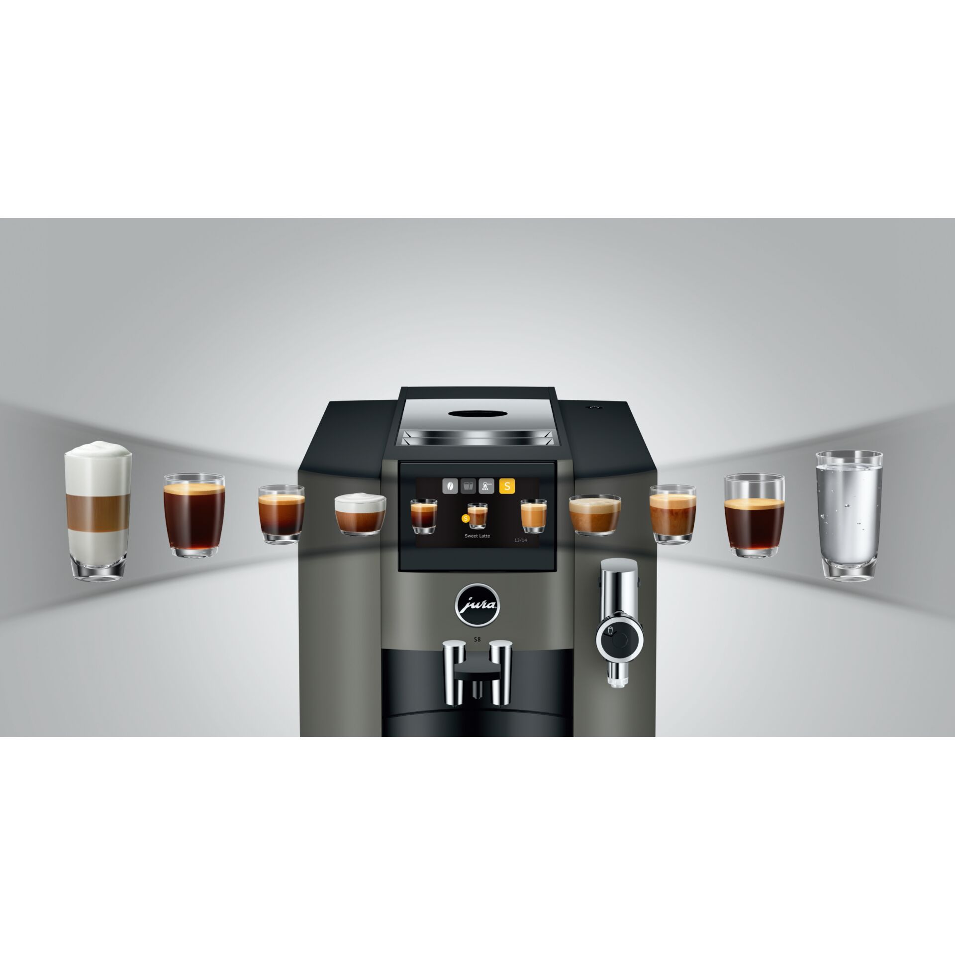 Kaffeemaschine, Kaffeeautomat, Espresso, Milchschaum, Tassenhalterung