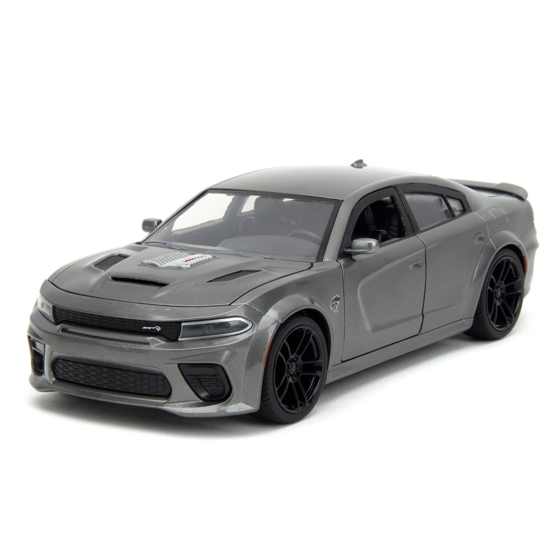 Modelauto, Dodge Charger, Grau, Aerodynamisch, Schwarze Felgen
