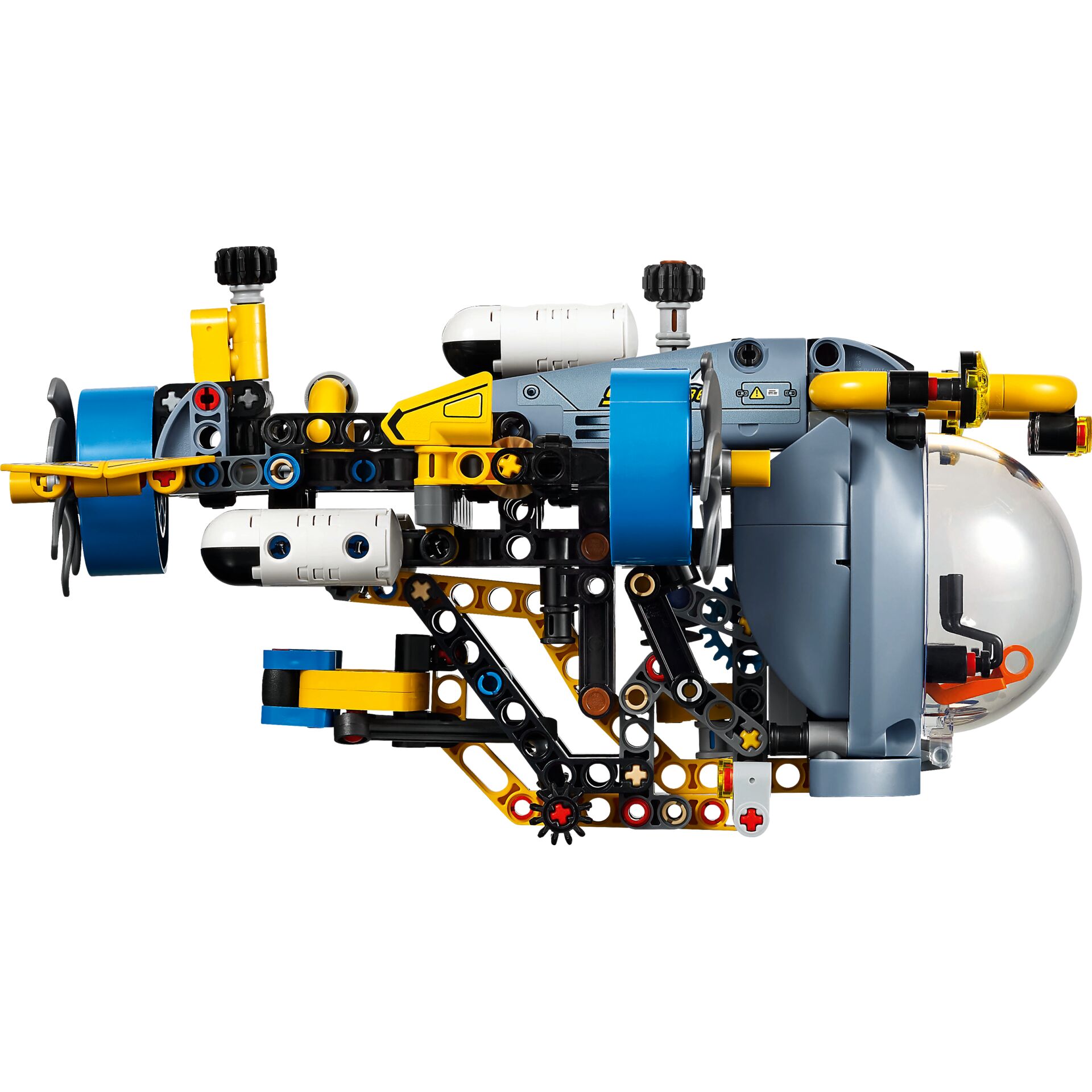 Spielzeug, Bausteinmodell, Raketensystem, Gelb, Grau