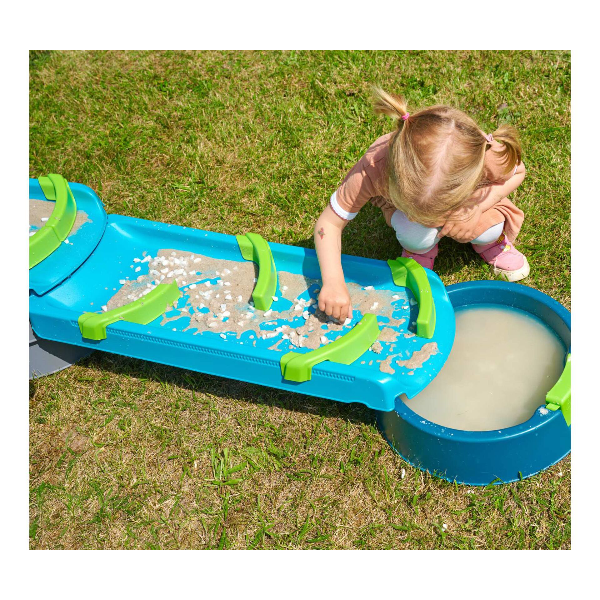 Spielzeug, Sandkasten, Sandbahn, Kugelbahn, Outdoor-Spielzeug