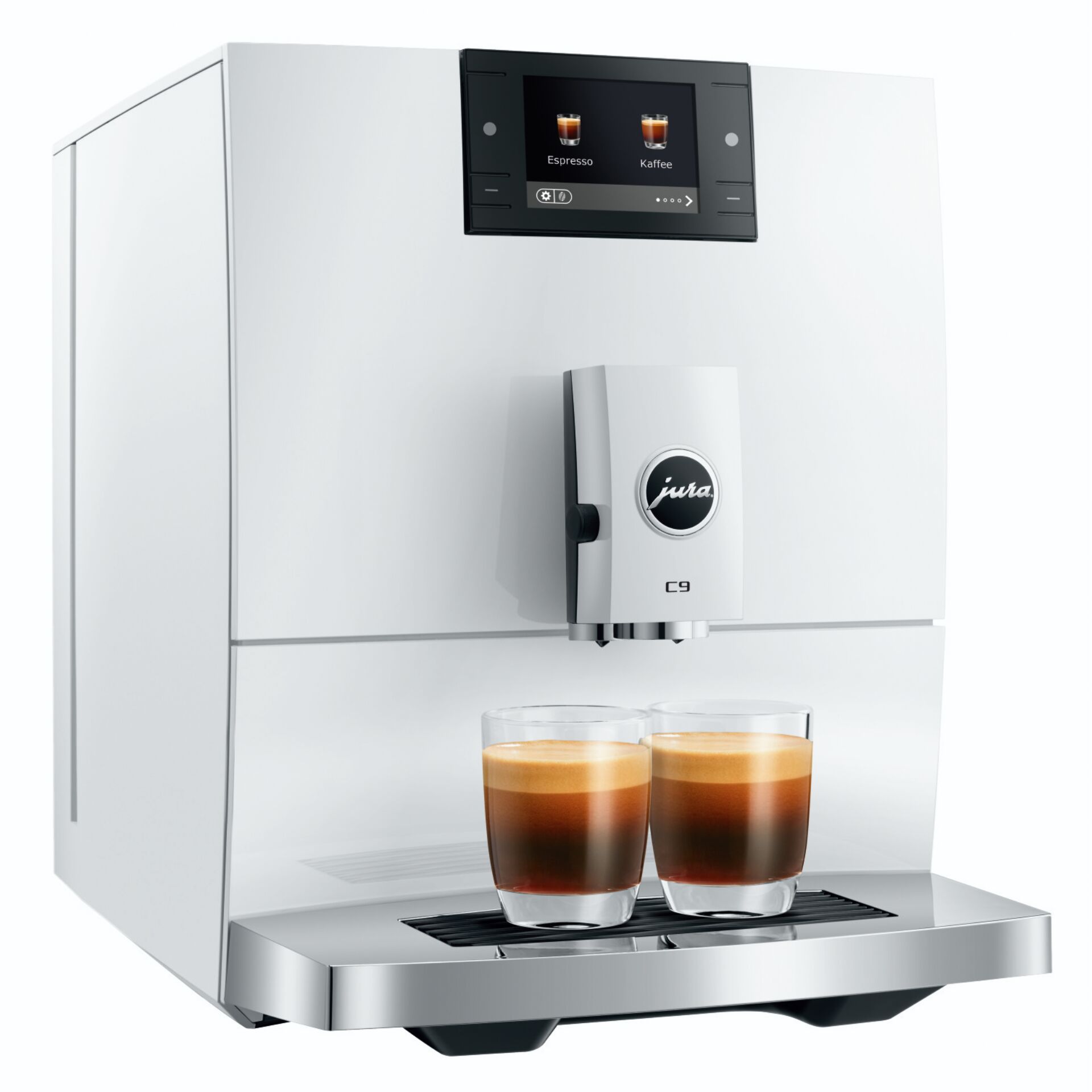 Kaffeemaschine, Kaffeeautomat, Espresso,  Doppelglas?, Tassengla?