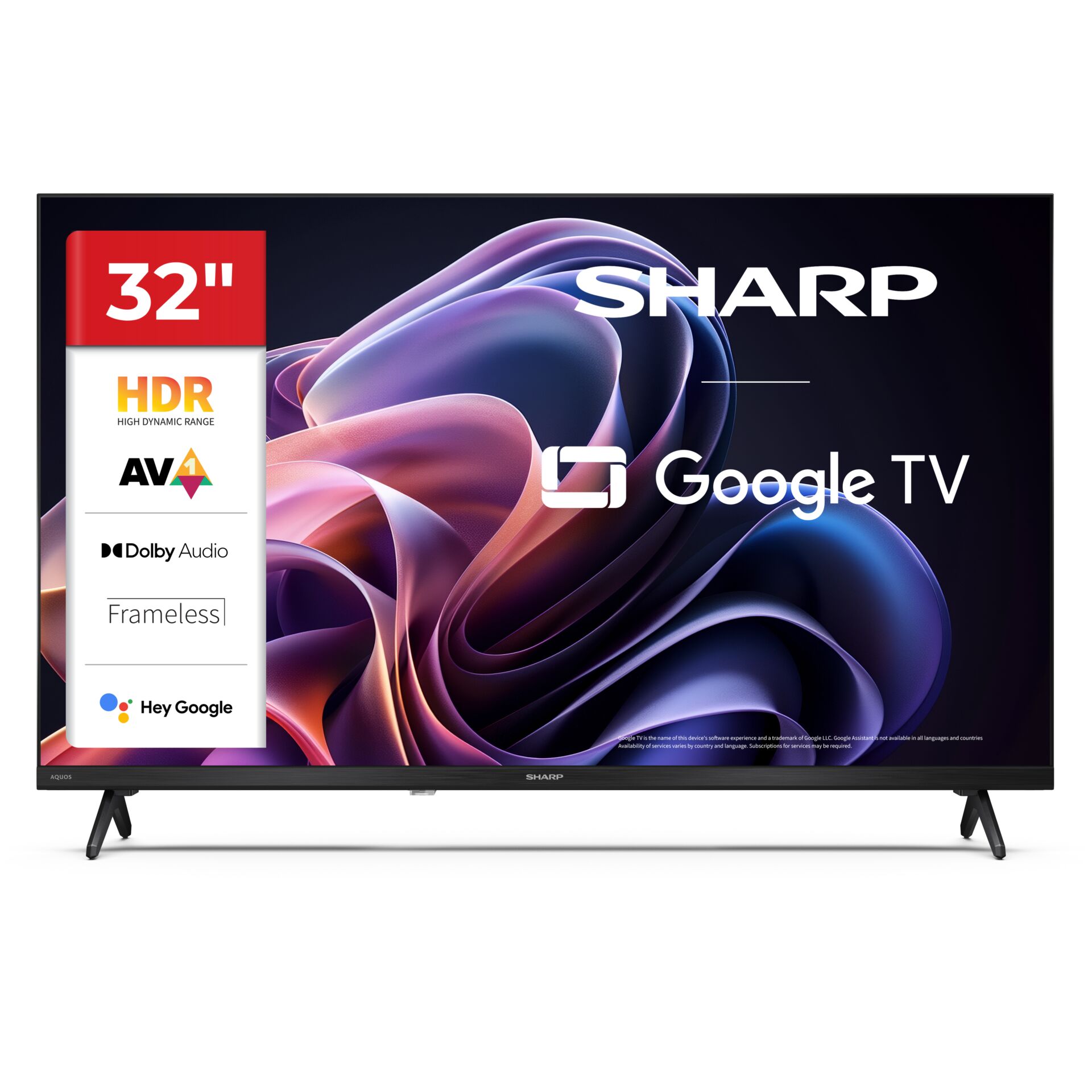 32 Zoll, LED Fernseher, Sharp, Google TV, HDR