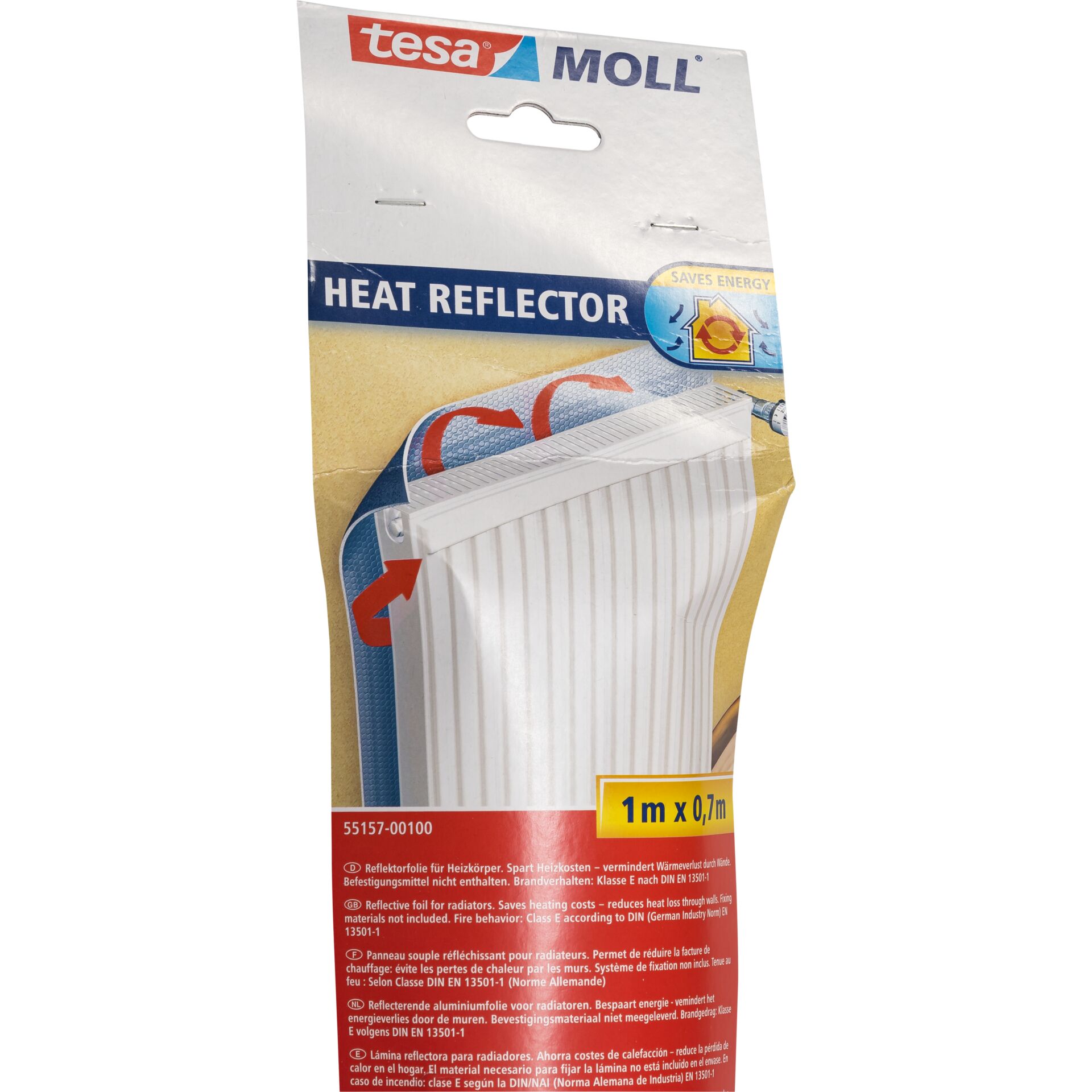 Tesa Reflektorfolie für Heizung  1m x 700mm 55157