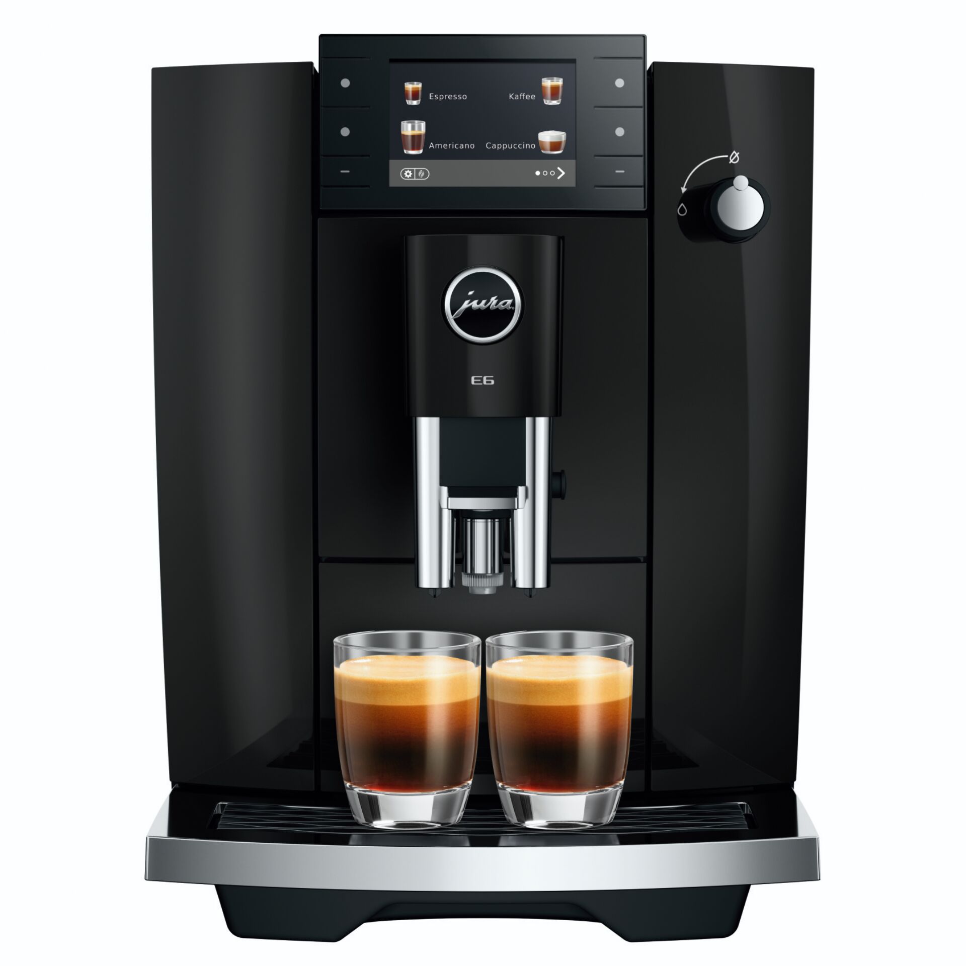 Kaffeevollautomat, Espressomaschine, Kaffeezubereitung, 2 Gläser, E6