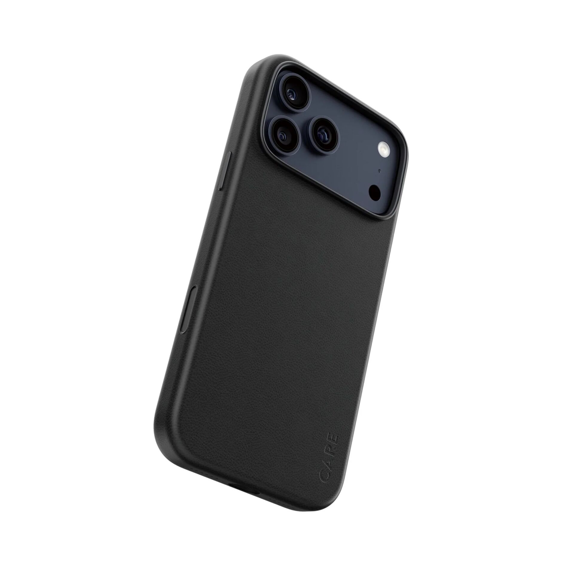 Smartphone, Back case, Dreifachkamera, Schwarz, Lederstruktur
