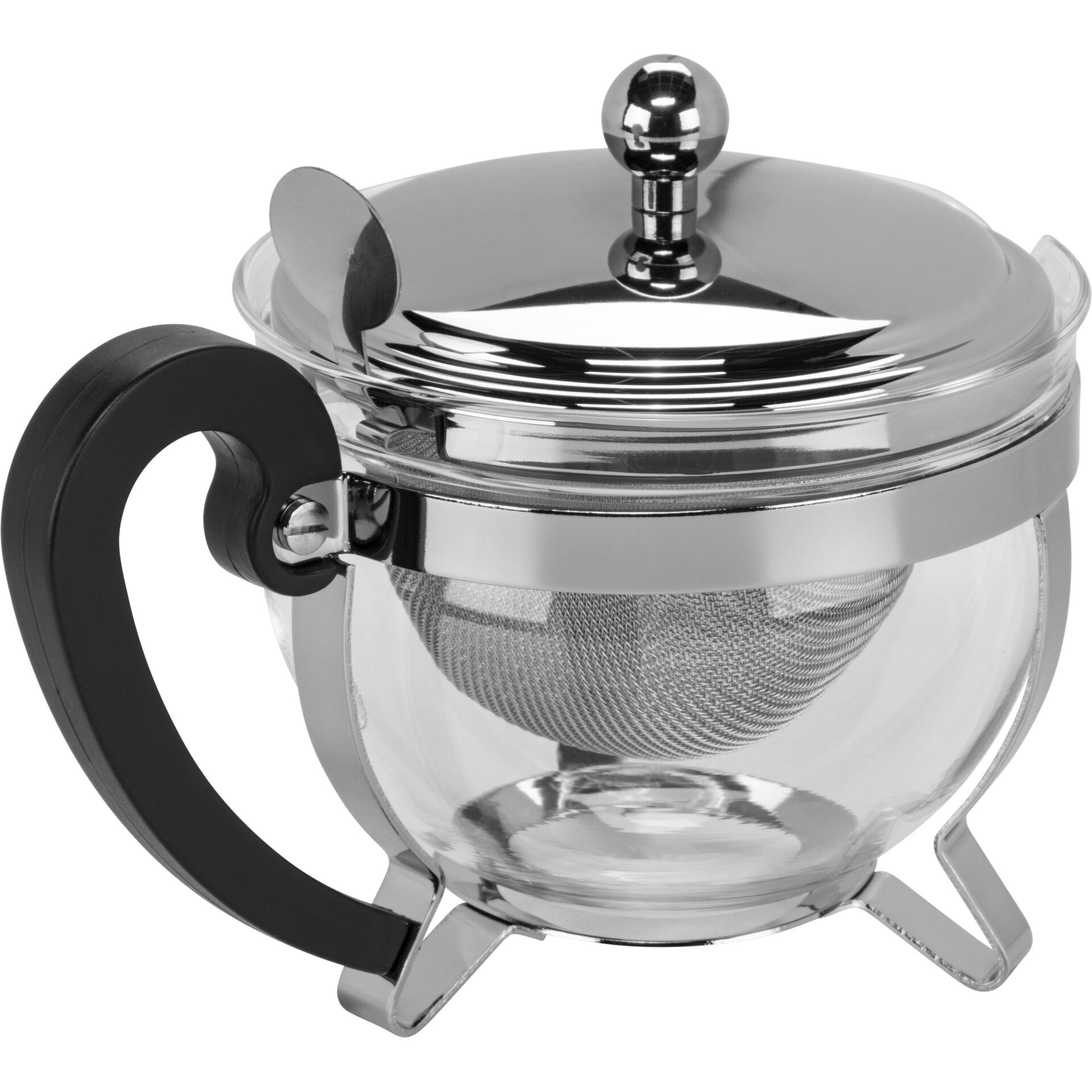 Kaffeemaschine, Teekanne-Filter, Glas, Chrom, Kochgeschirr