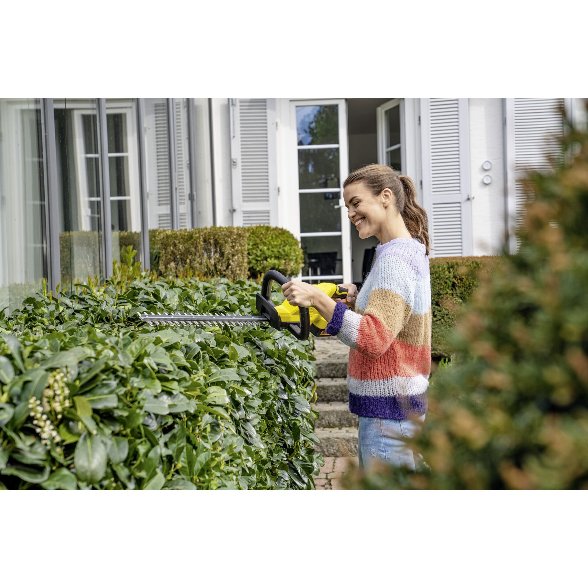 Garten, Natur, Gras, Gartenarbeit, Person