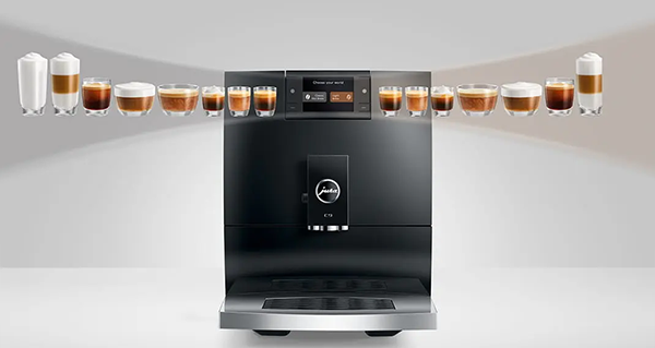 Kaffeemaschine, Espressomaschine, Brühvorgang, Kaffee-Schaum, Display