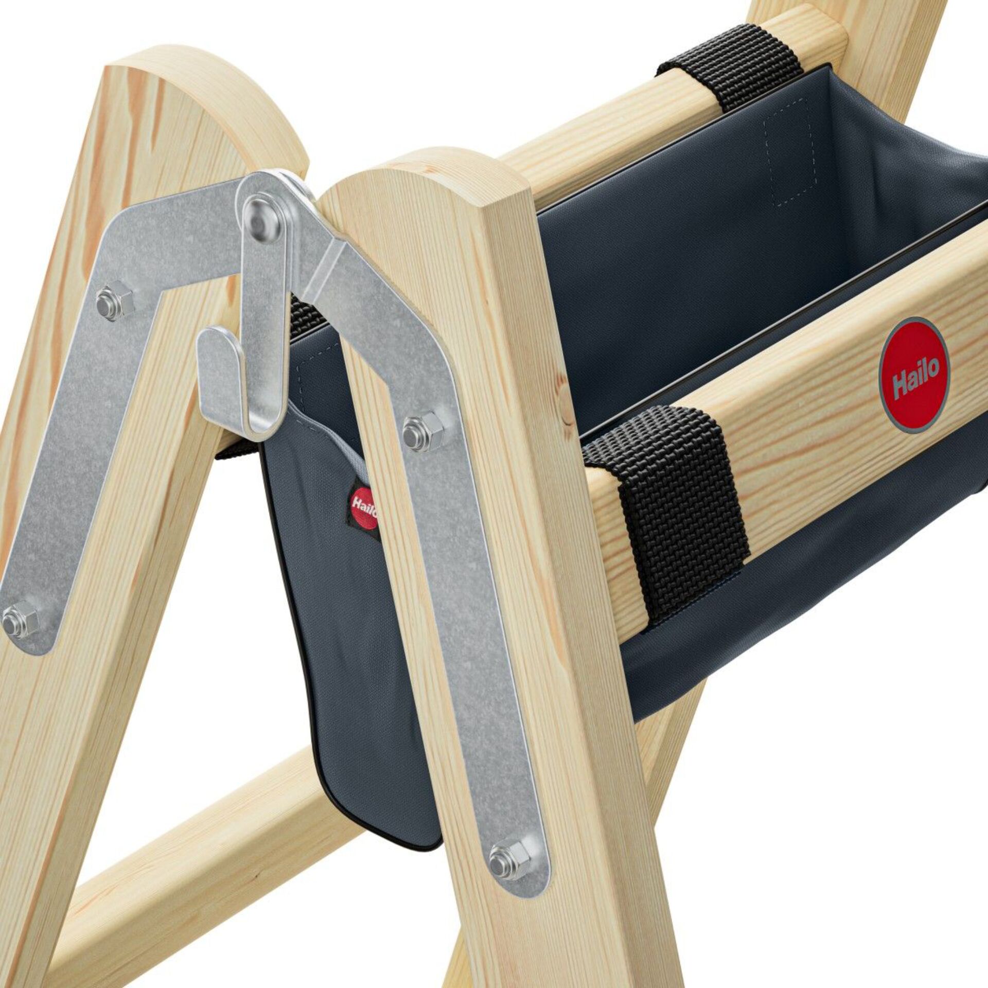 Holzrahmen, verstellbar, Tasche, Werkzeughalter, Metallhalterung