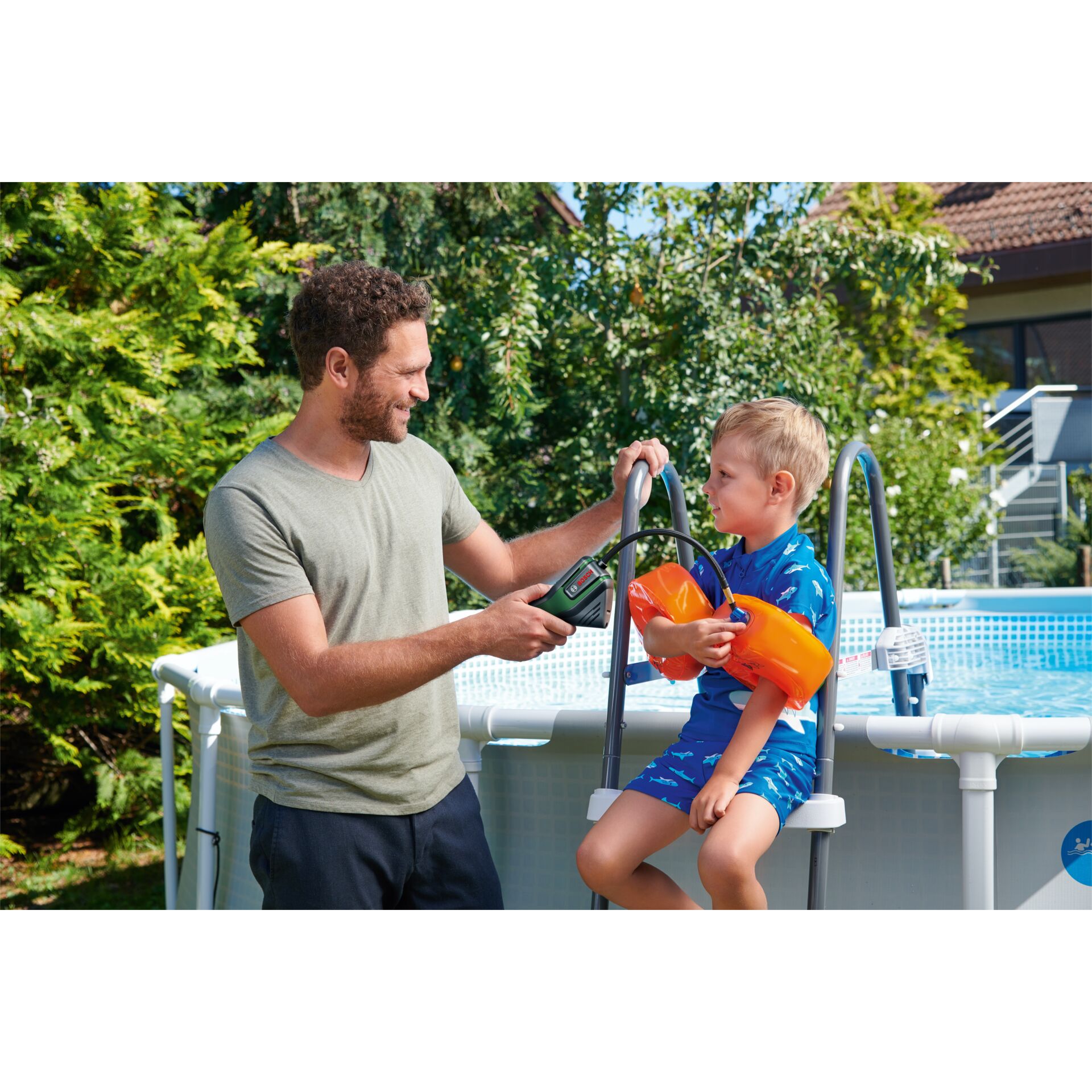 pool, Schwimmring, Kinderarmfloat, Wassersicherheit, Eltern-Kind