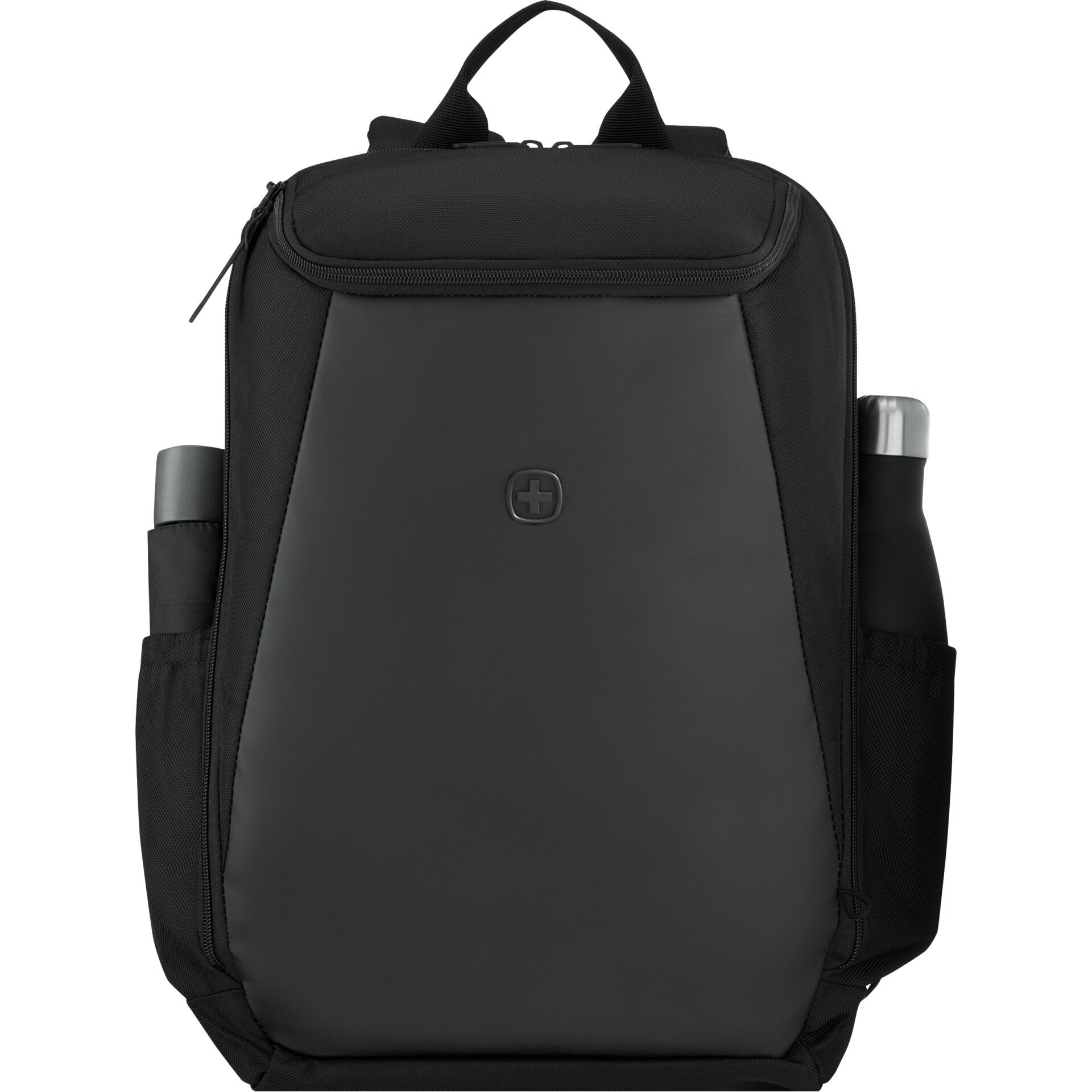 Rucksack, Schulrucksack, Laptoppocket, Seitentaschen, schwarz
