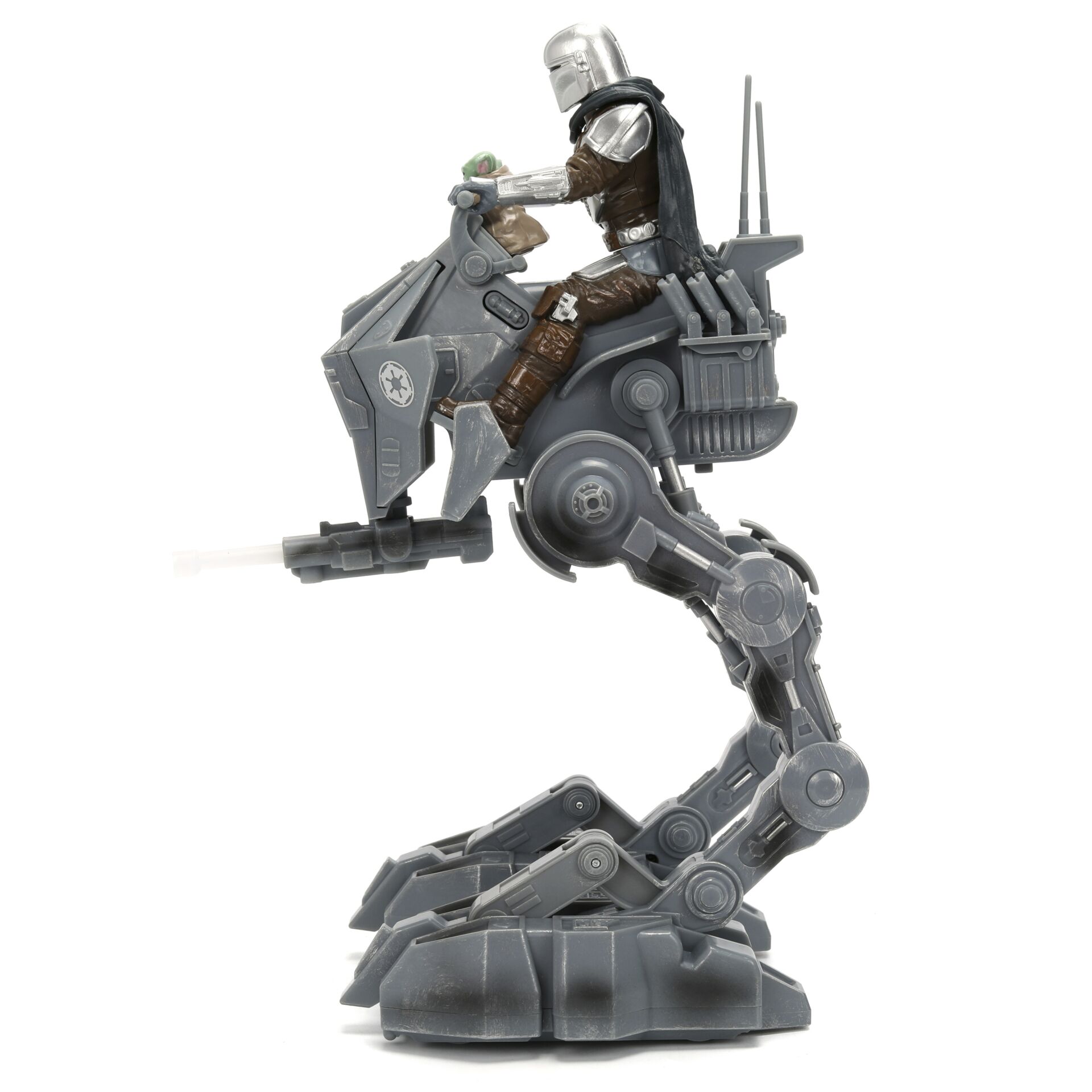 Actionfigur, Roboter, Jetpack, Rüstung, Grau