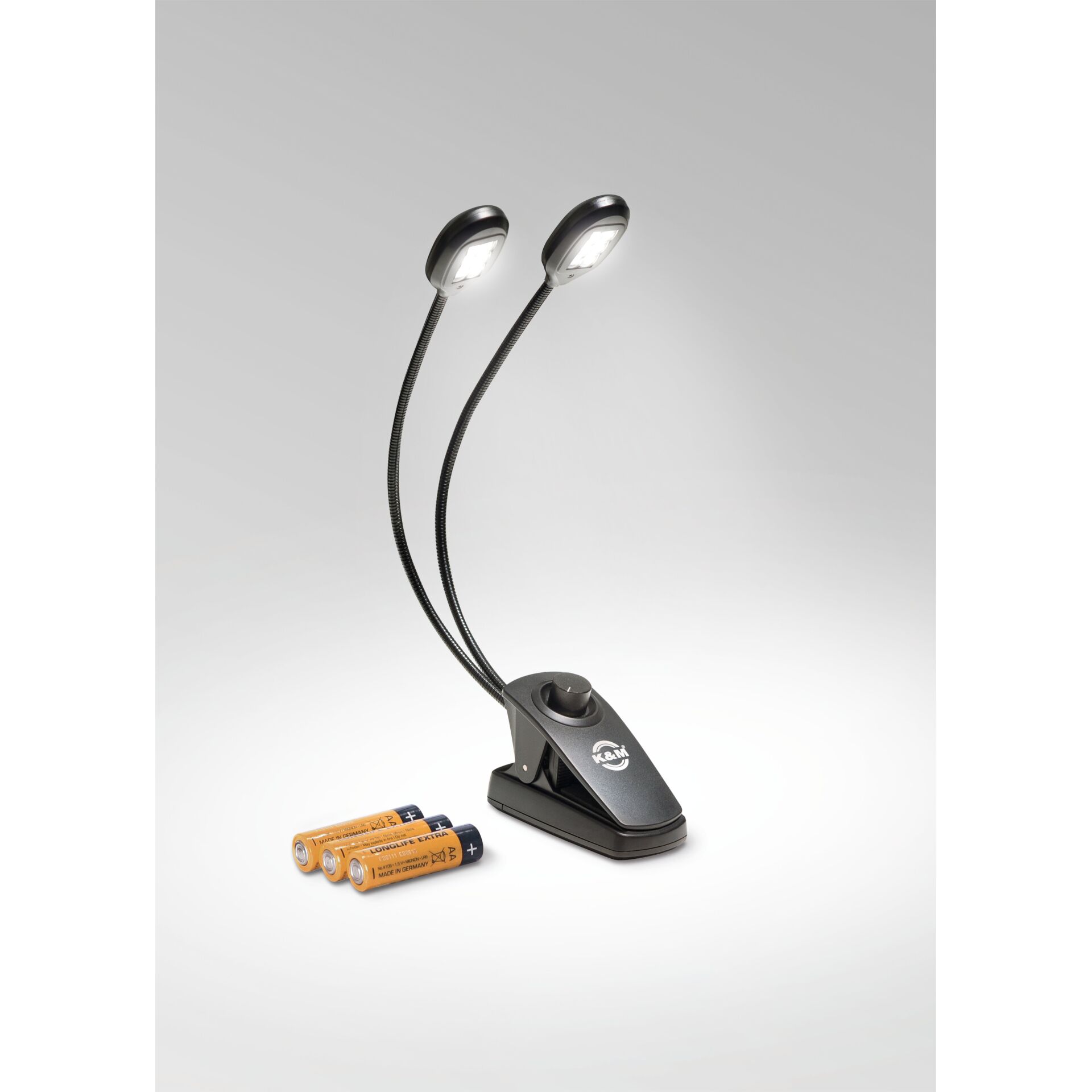 Tischlampe, Leselampe, Flexibles Lampensystem, LED-Lampe, AA-Batterien included