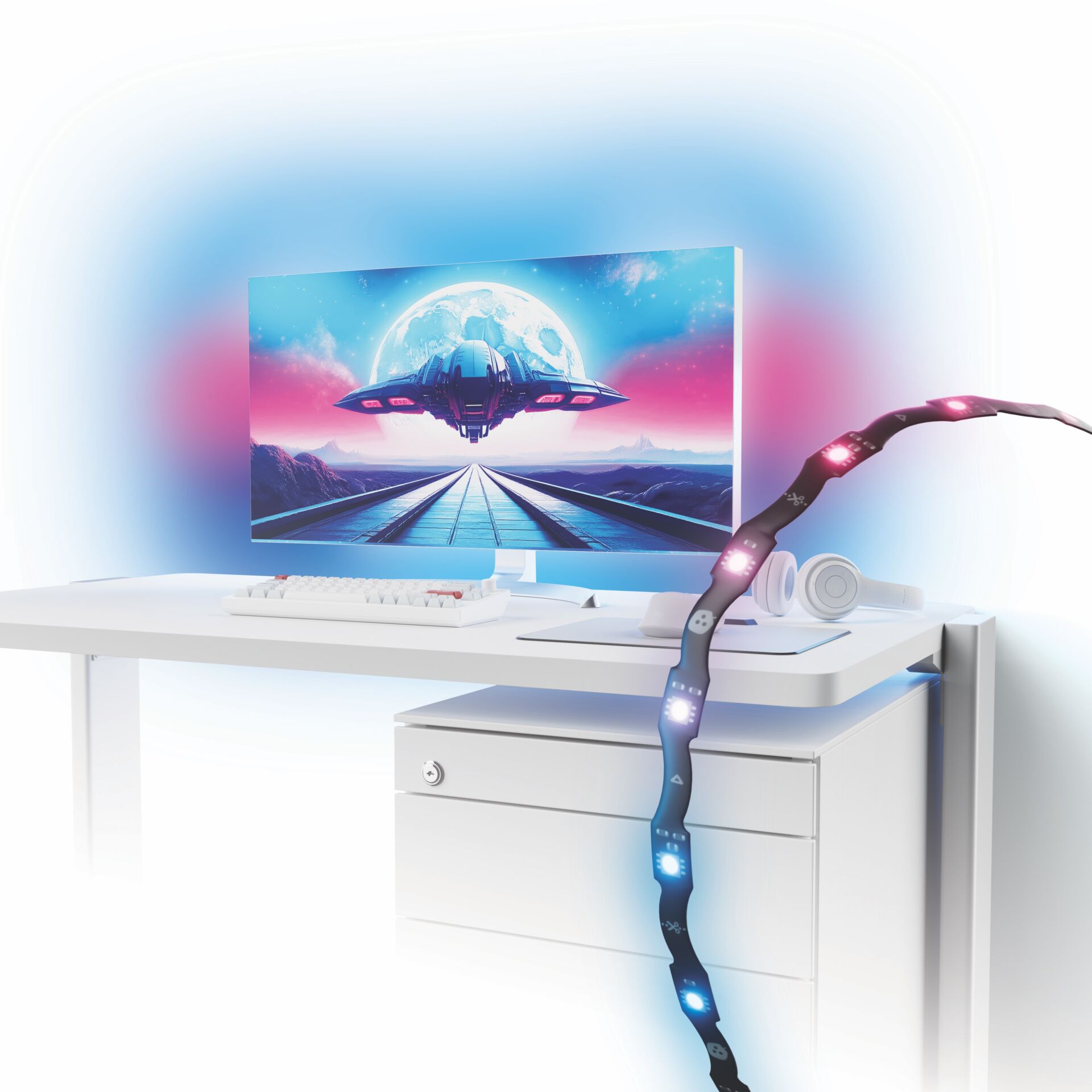 Schreibtisch, Tabelle, Computer-Hardware, Computer, Überwachen