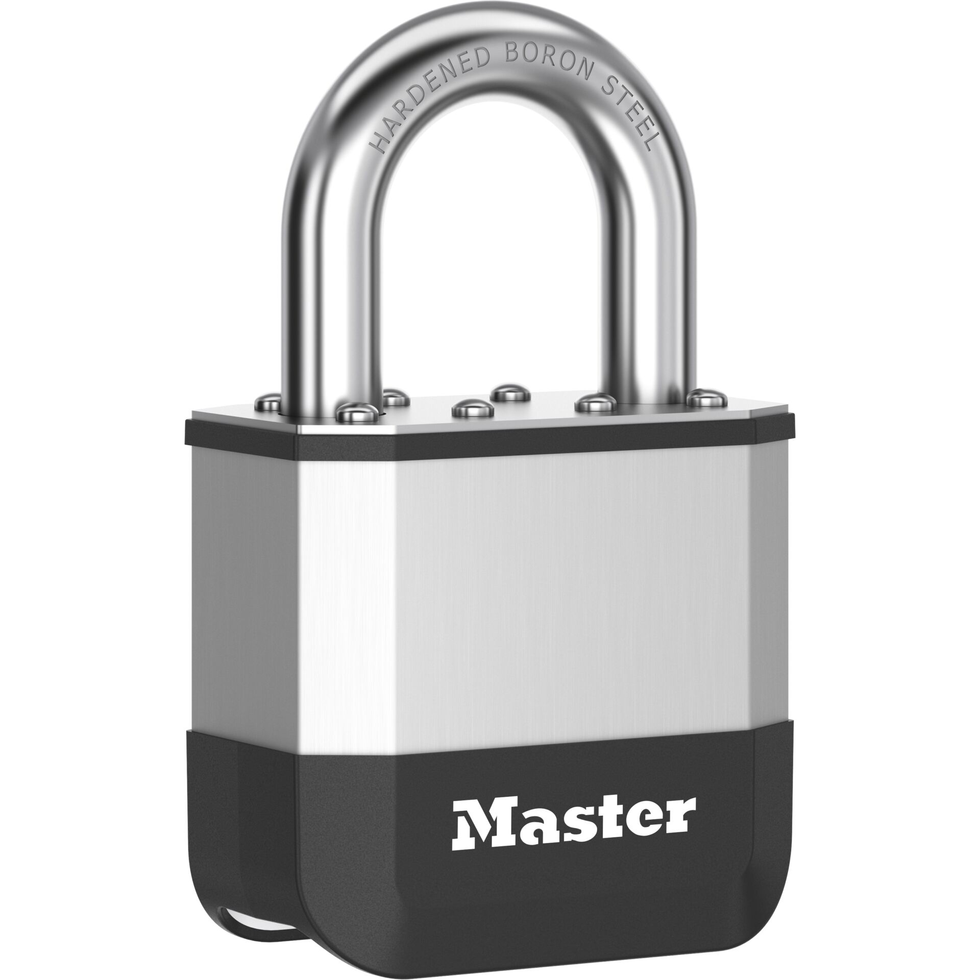 Schloss, Härtstahl, Sicherheits-Padlock, Schwarz, Master