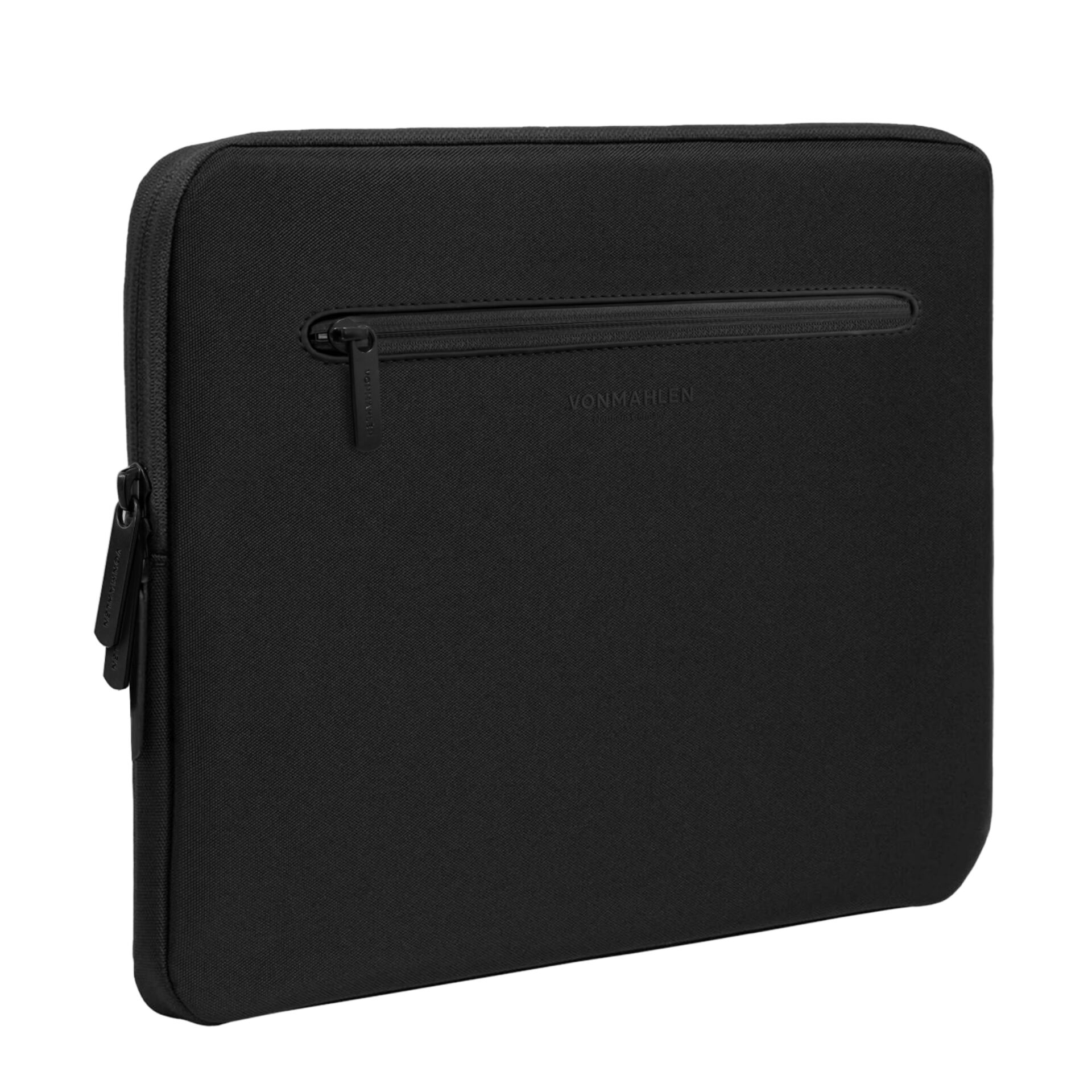 Laptoptasche, Schwarz, Reißverschlussfach, Stoffmaterial, Gurtscheibe