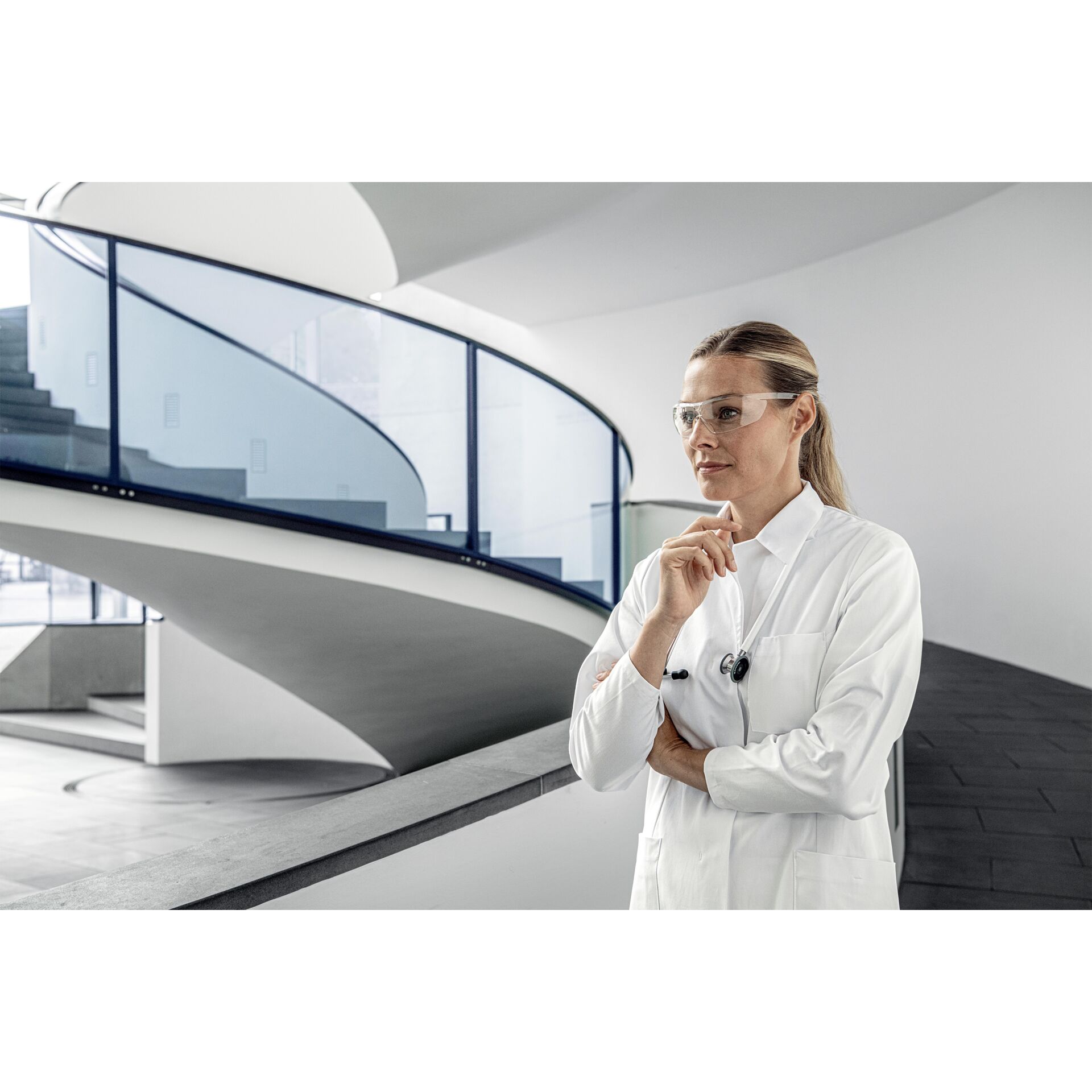 Mantel, Laborkittel, Erwachsene, Person, Frau