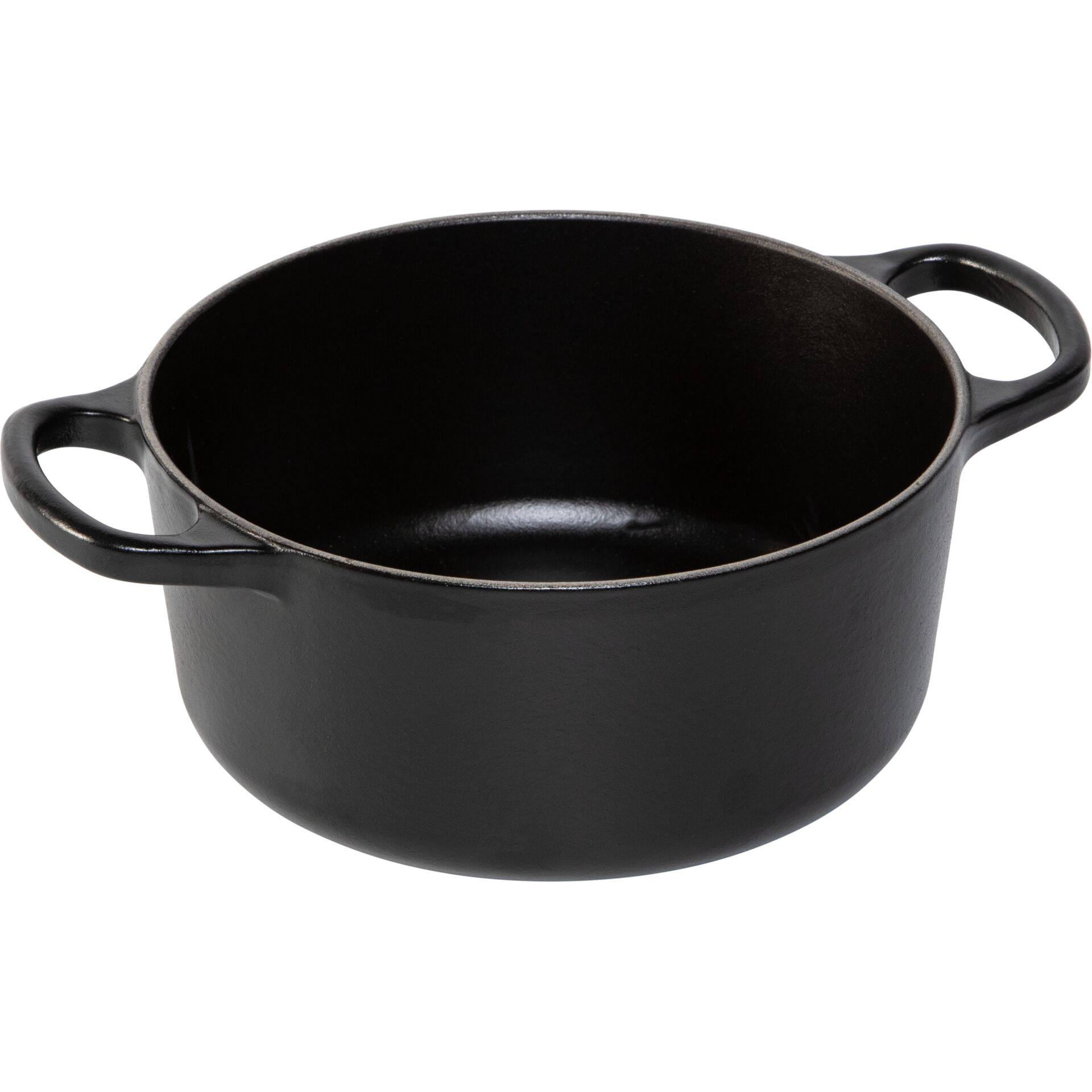 Kochtopf, Gusseisen, Schwerer Topf, Backofen geeignet, Schwarz