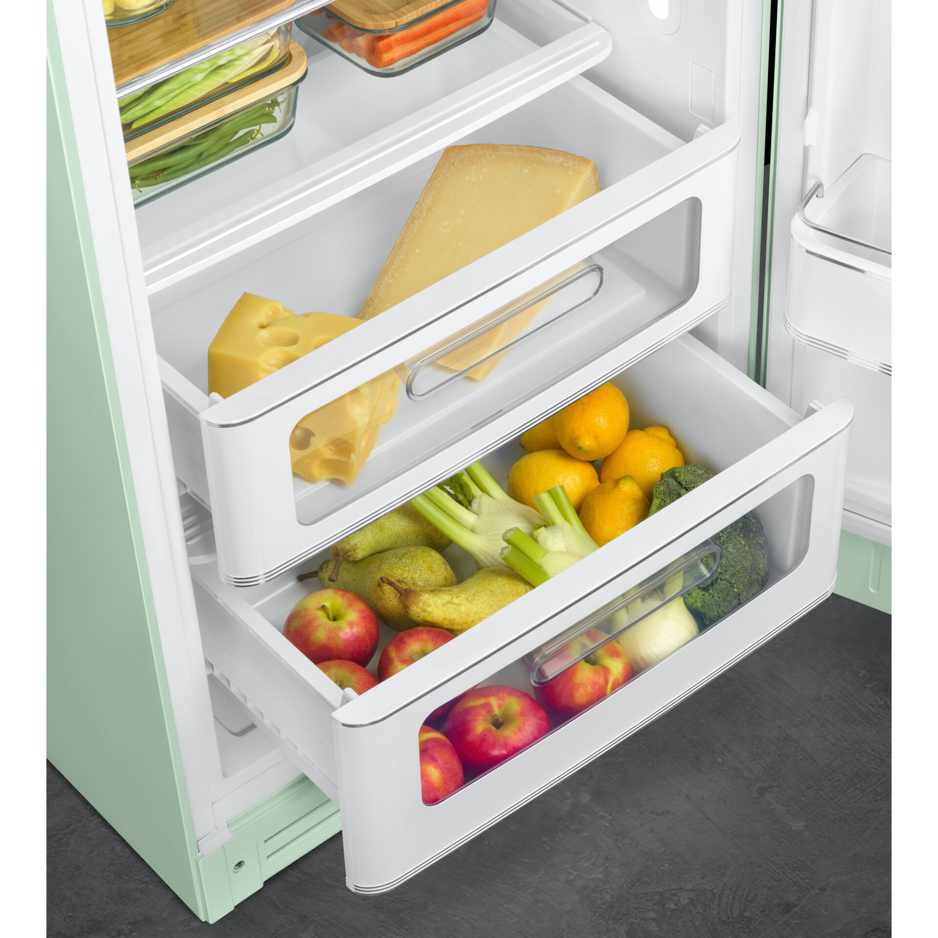 Kühlschrank, Frischhaltefach,  Obst Gemüse, Schublade, Käse