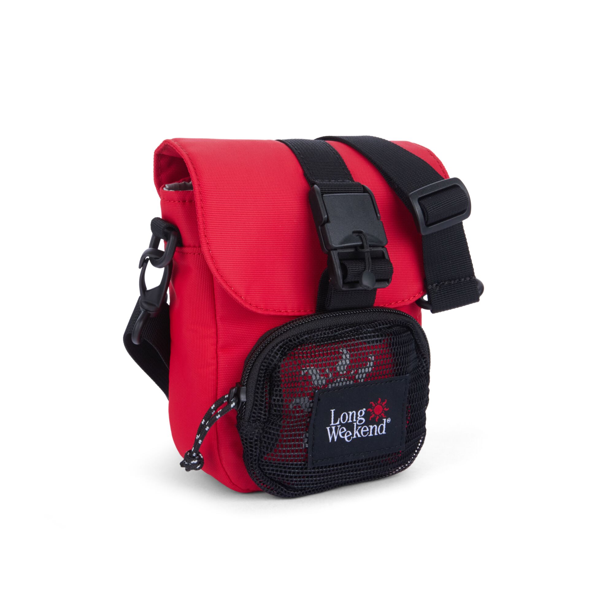 Mini-Tasche, Rote Geldbörse, Umhängetasche, Vordertasche, Netztasche