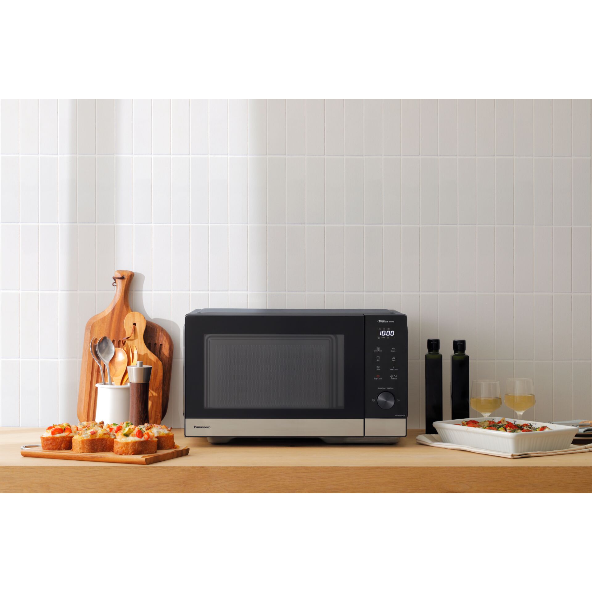 Mikrowelle, Schwarz, Küche, Backofen, Küchengerät