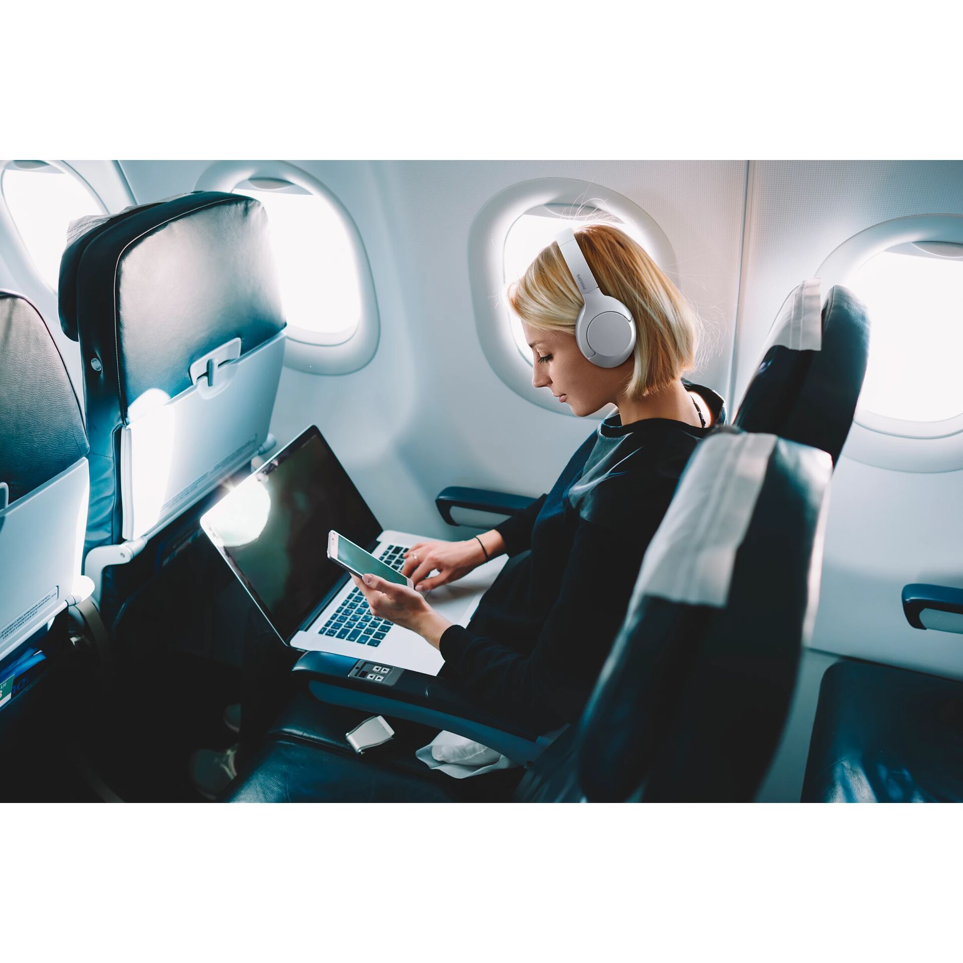 Kopfhörer, Erwachsener, Weiblich, Person, Frau