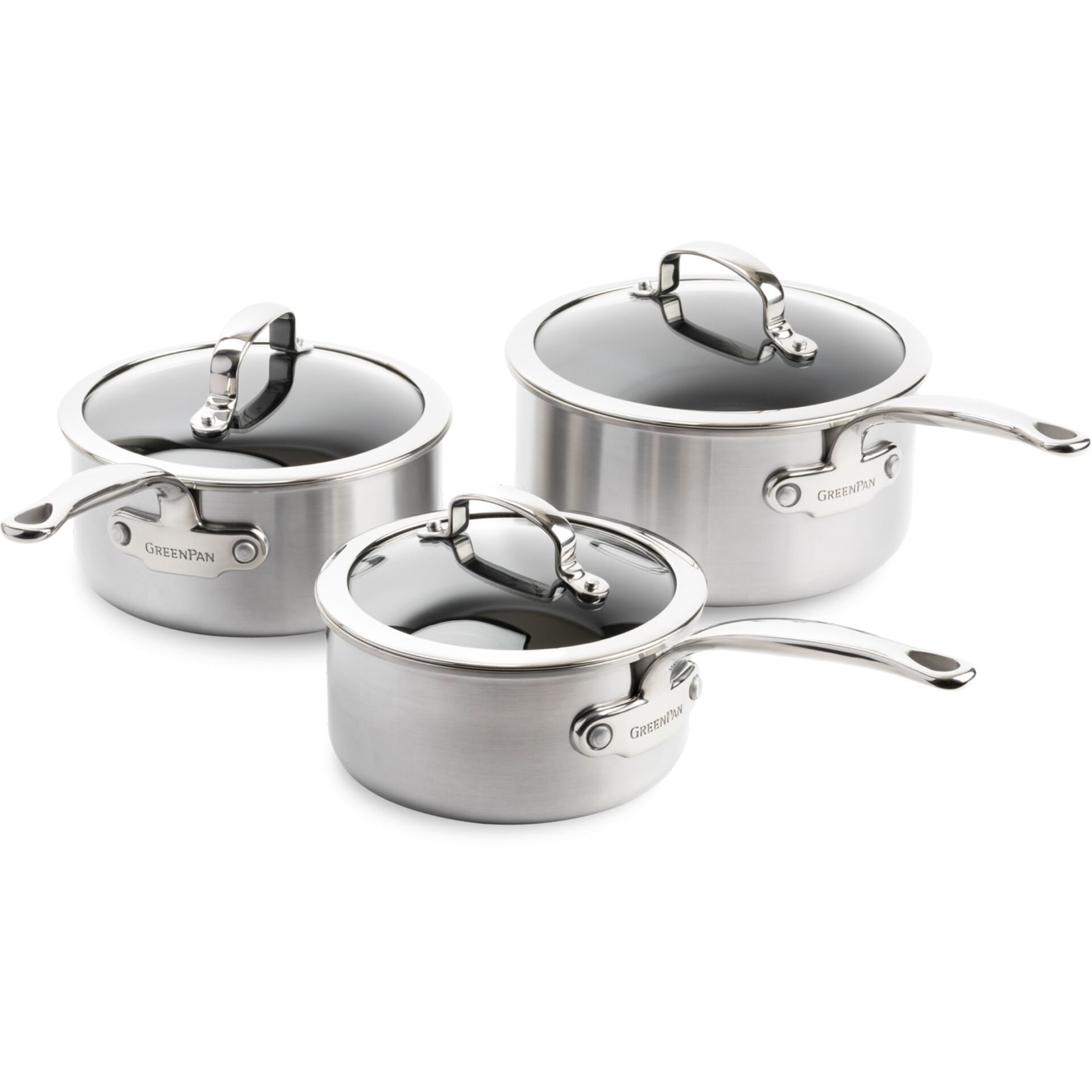 Kochtopf-Set, Stahl, Edelstahl, Töpfe, Bratentopf