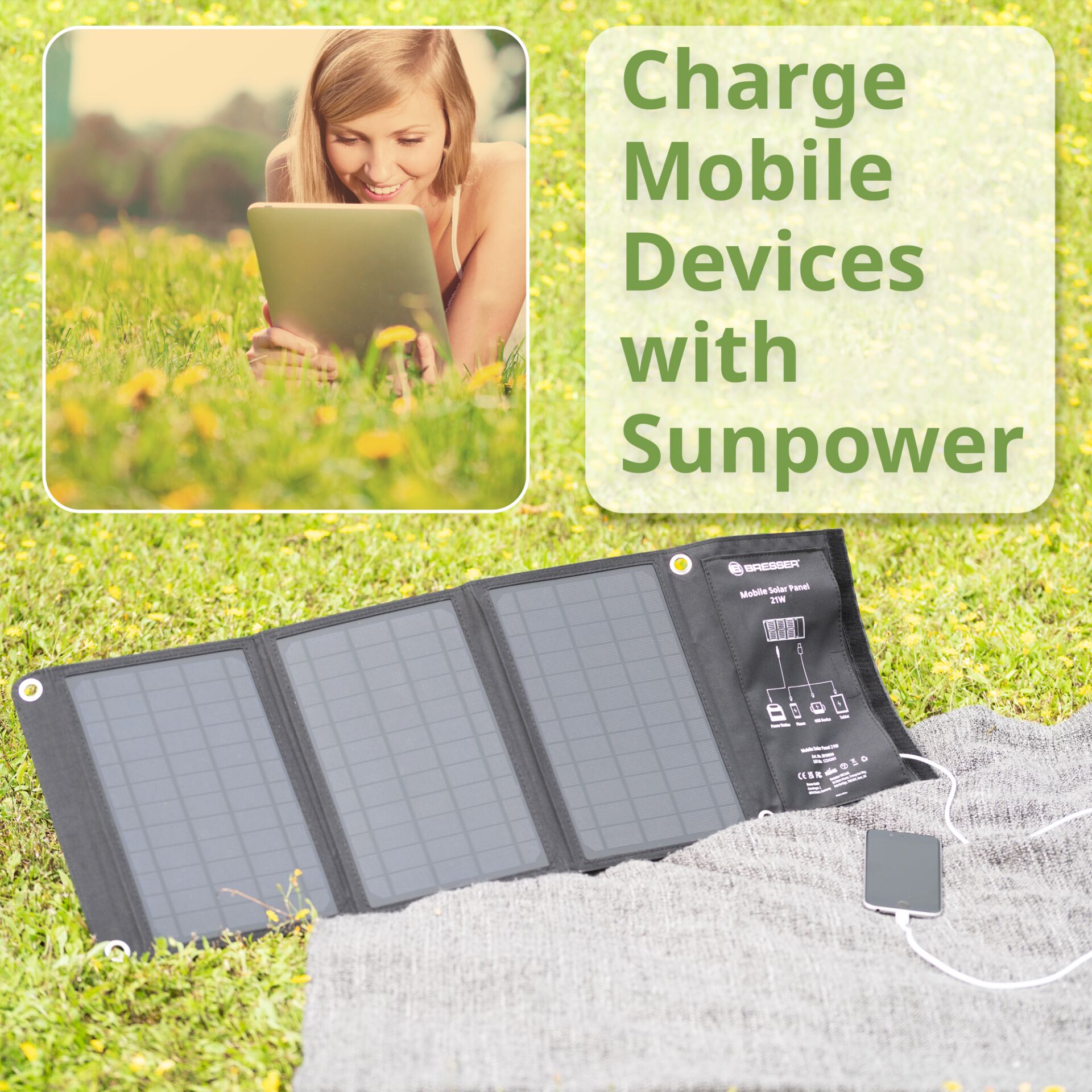 Gras, Pflanze, Handy, Computer, Person