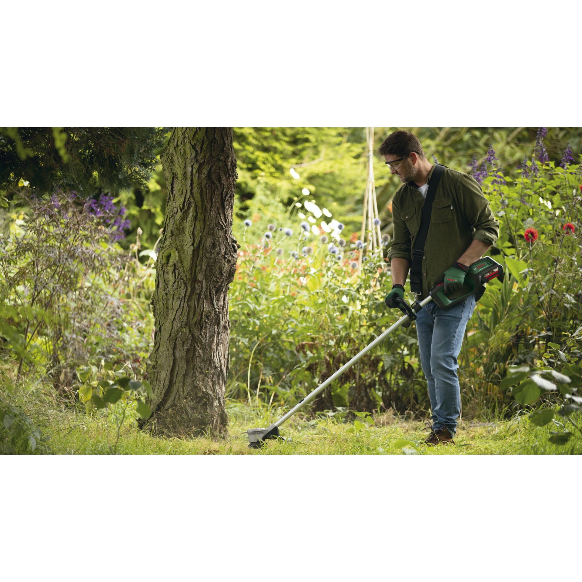 Gras, Rasen, Garten, Handschuh, Person