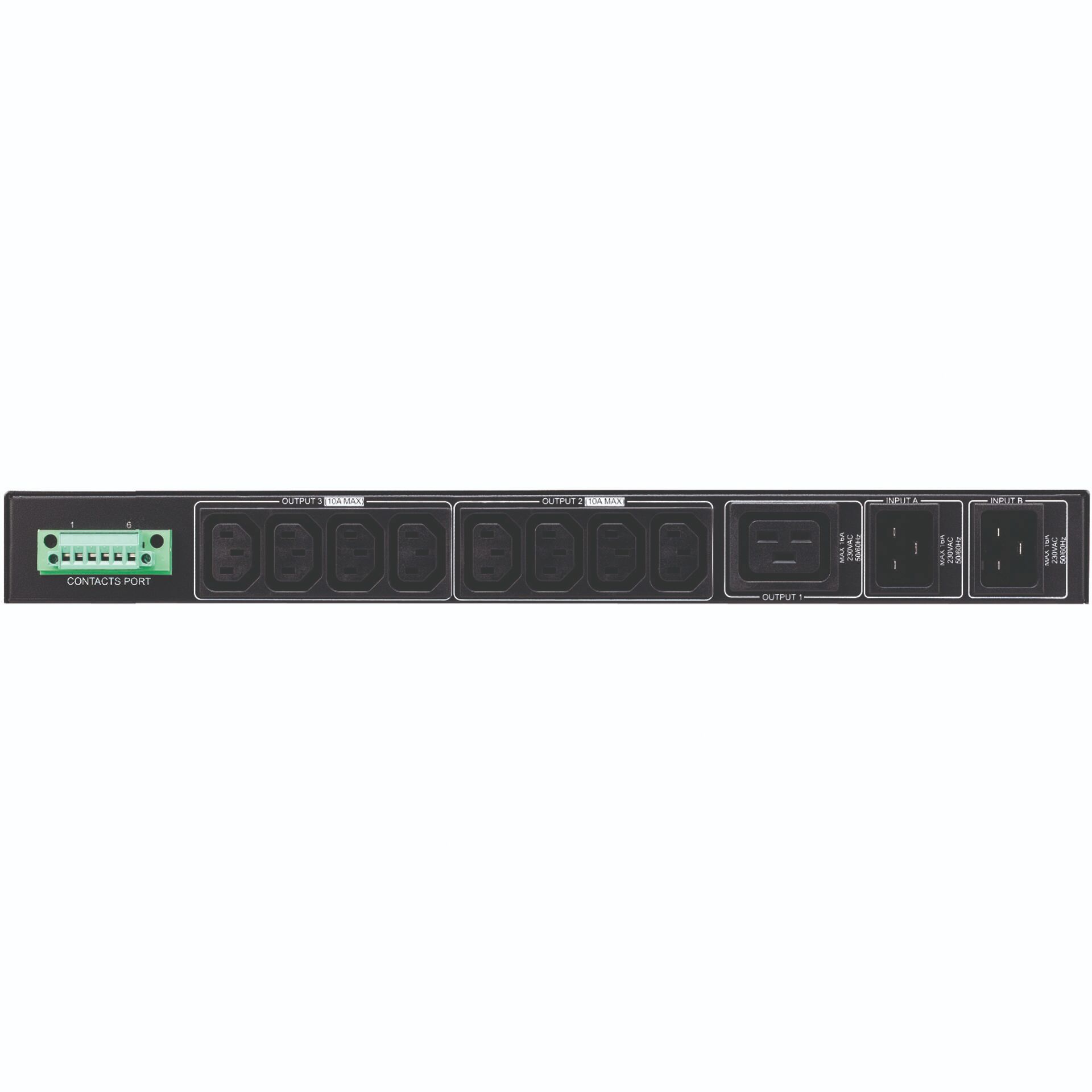 Rackmontage, Stromverteiler, PDU, C13 Steckdosen, IEC C14 Anschluss