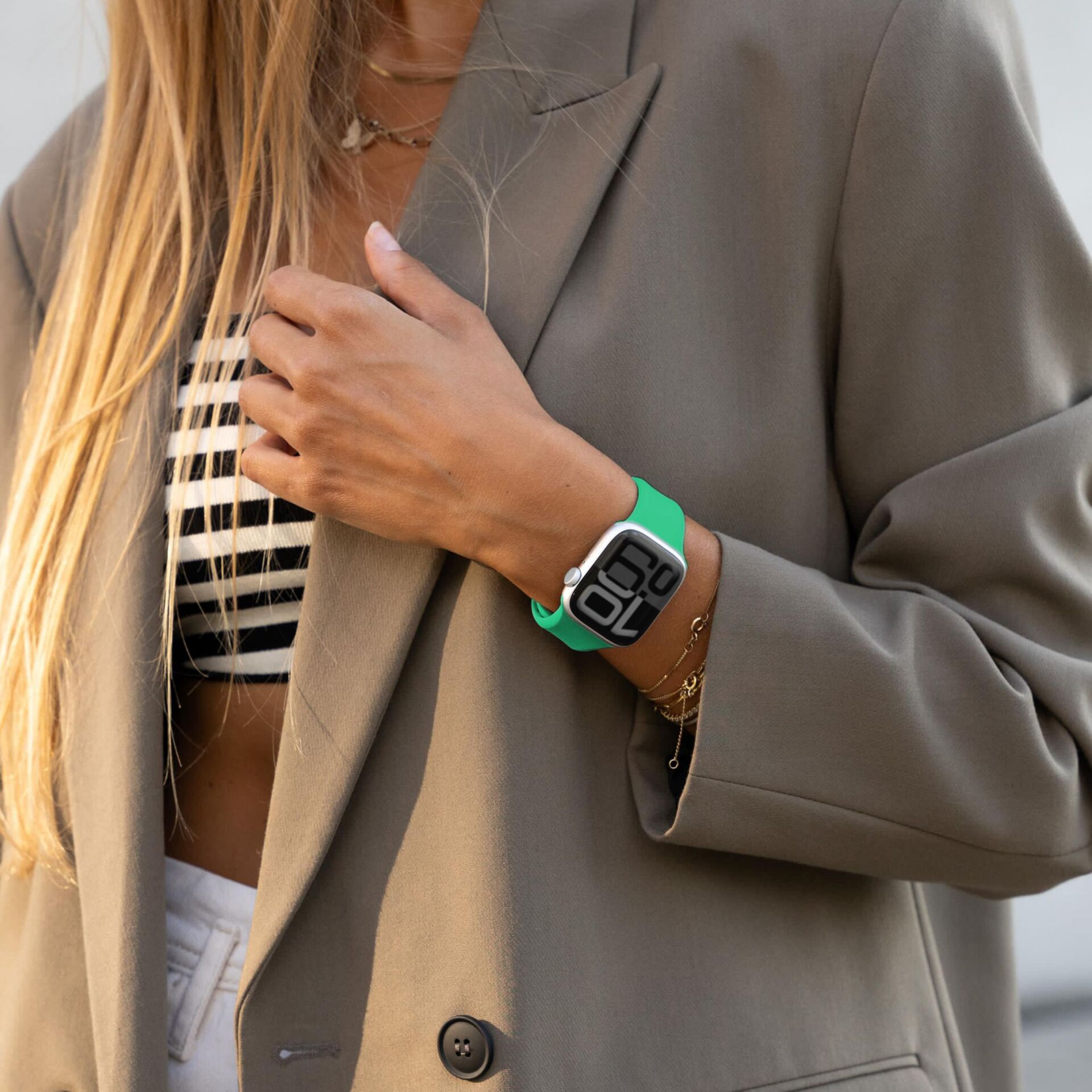 Bekleidung, Mantel, Blazer, Jacke, Armbanduhr