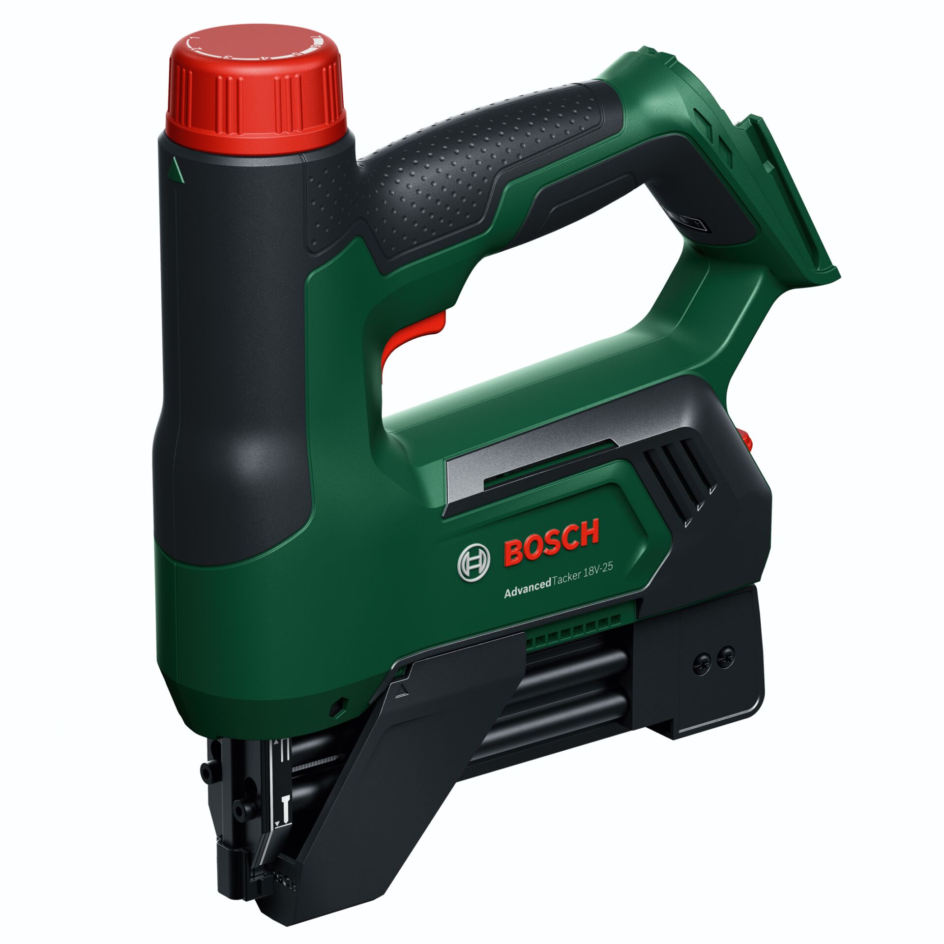 Akku-Klebespanner, Stapelspanner, Pistolengriff, Griff mit Rotationsbolzen, Bosch AdvancedTacker