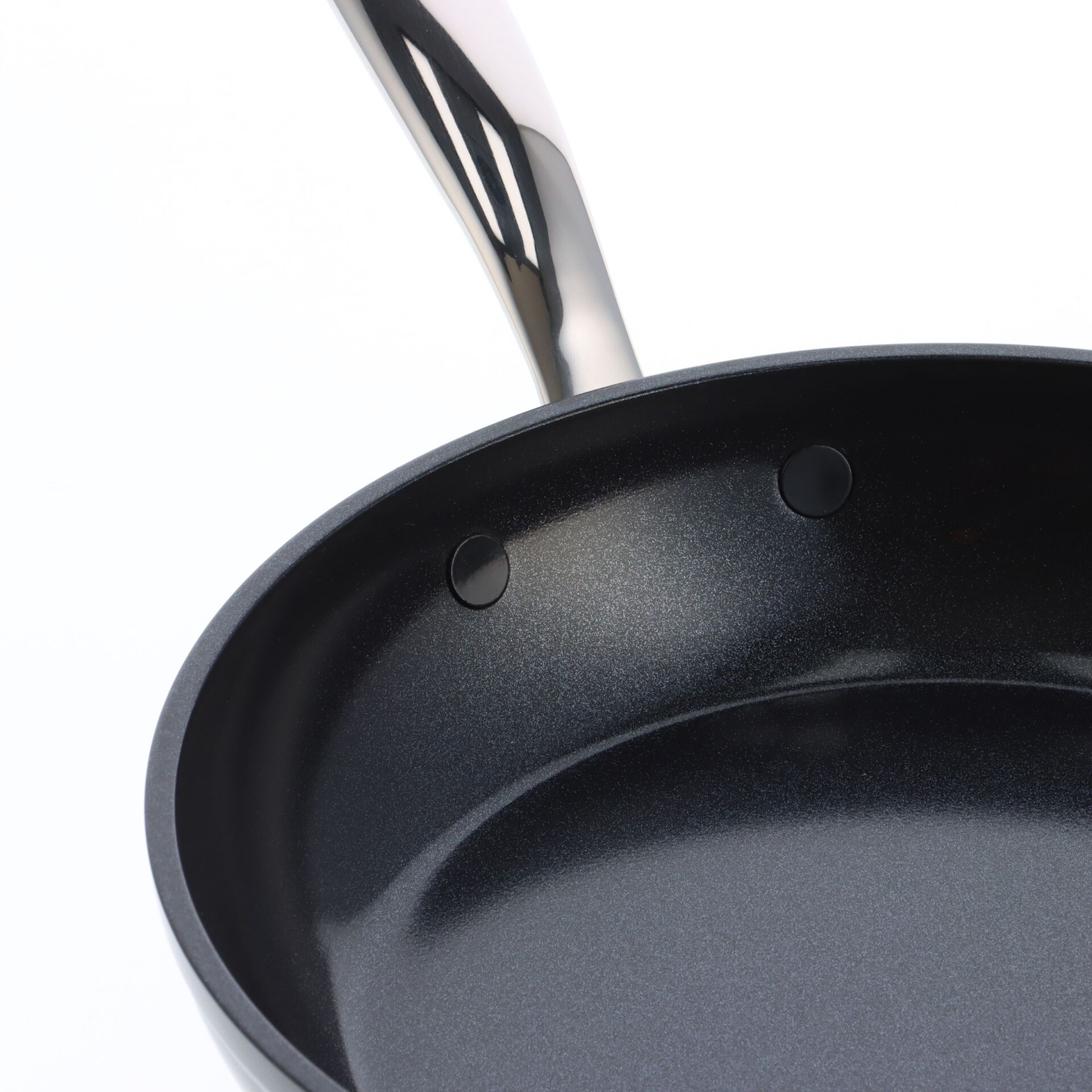 falafel, frying pan, non-stick, stainless handle, titanium coating, Pfanne, Antihaft, Stahlgriff, Rundteil, Nonstick