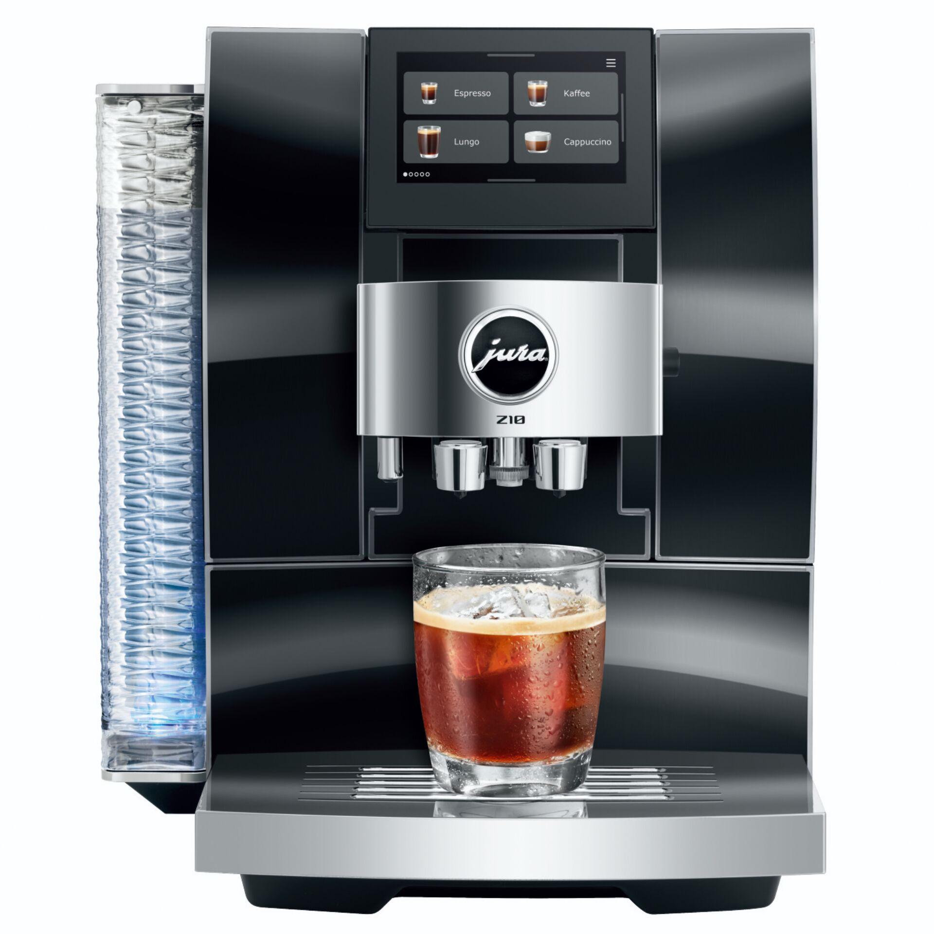 Kaffeemaschine, Espressomaschine, Tropferhalter, Tassenabgabe, Glaskupfer