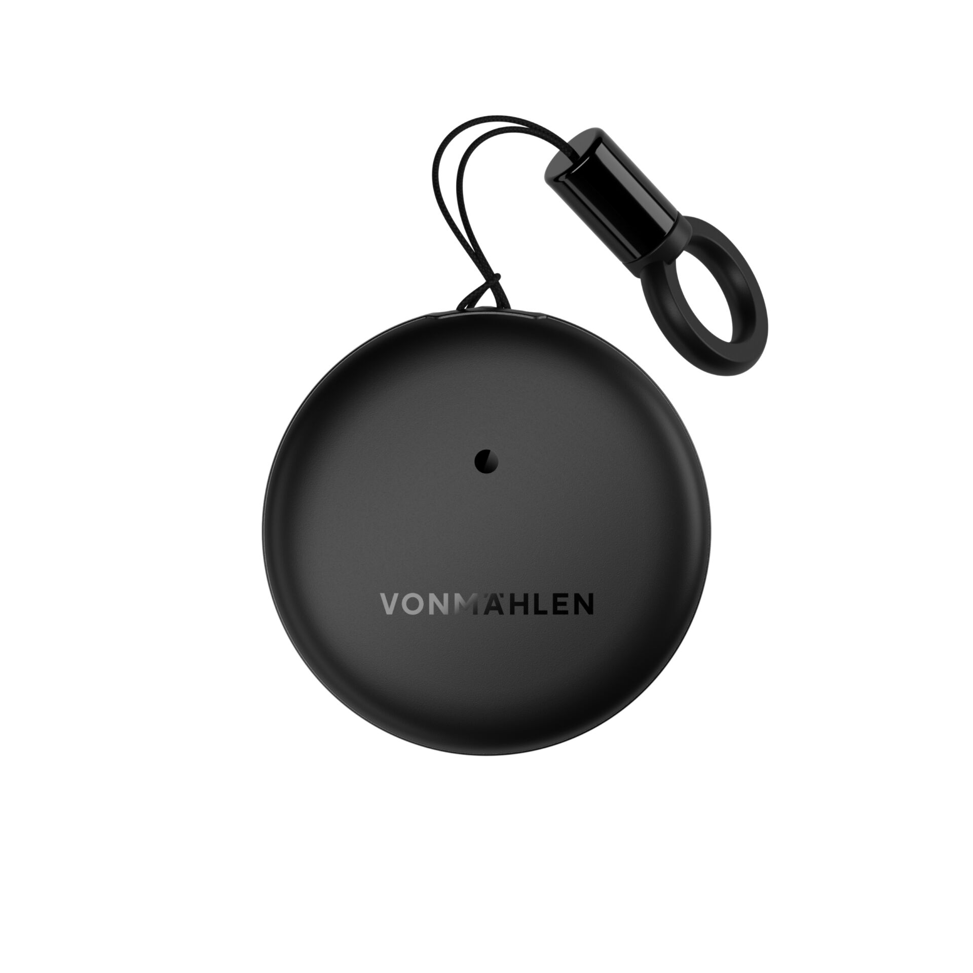 runde Scheibe, Karabinerclip, Schlüsselanhänger, schwarze Scheibe, Vonmahlen (Marke)