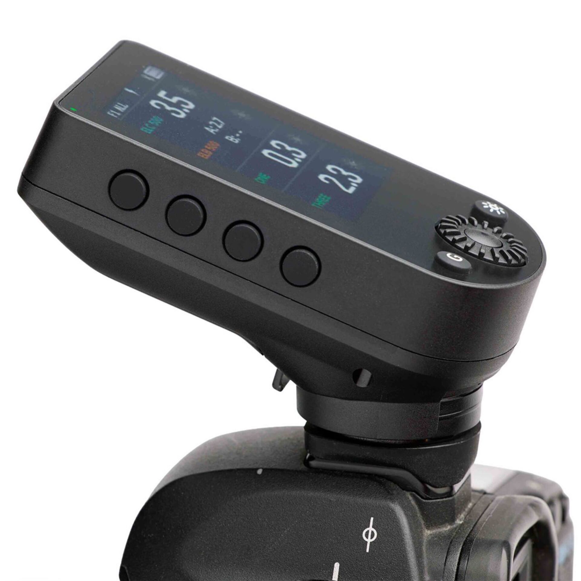 Blitzgerät, Aufsteckmonitor, LCD-Display, Schwarz, Kamerazubehör