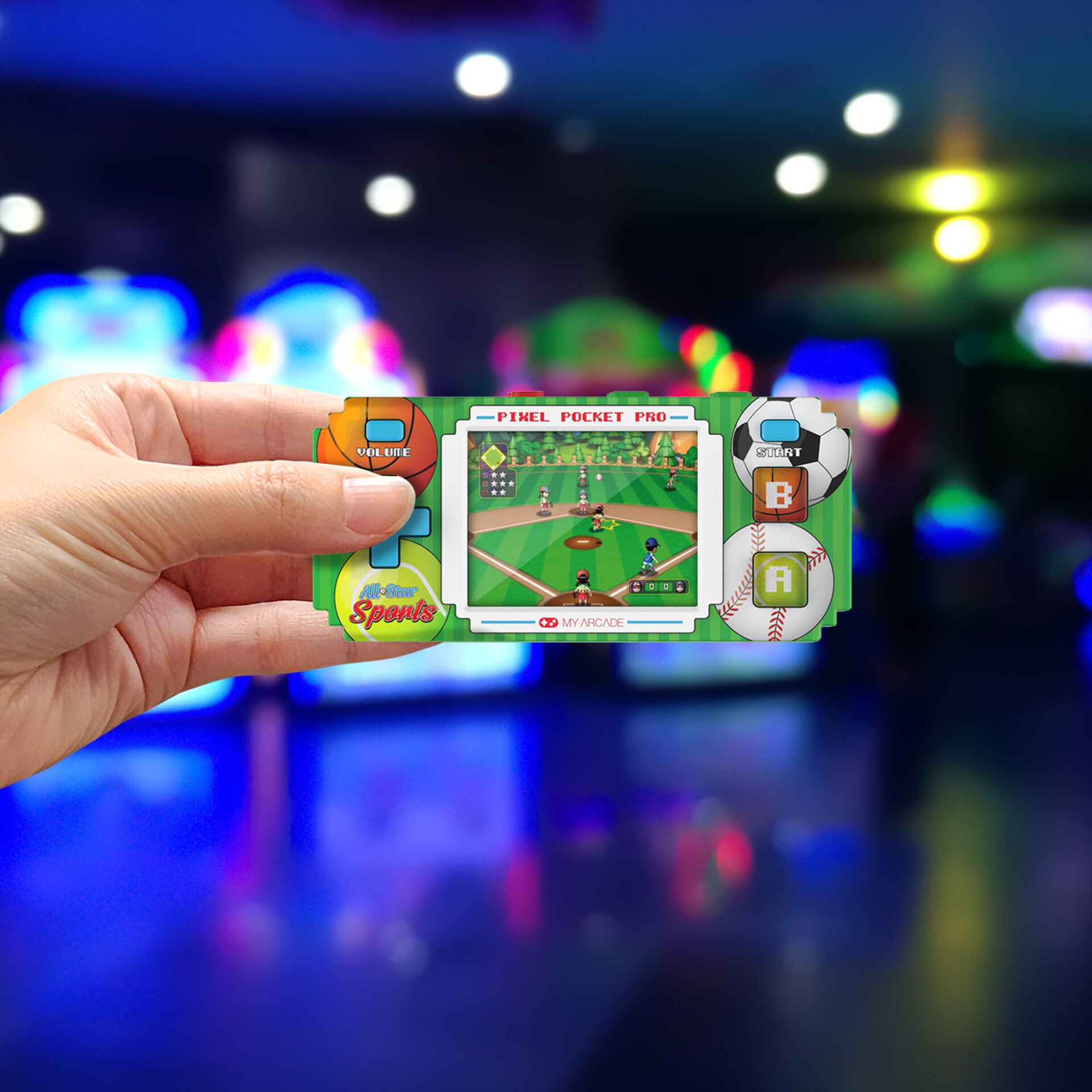 handheld gaming device, Mini-Konsole, Pixel Pocket Pro, Sports-Spiel, Arcade-Handheld