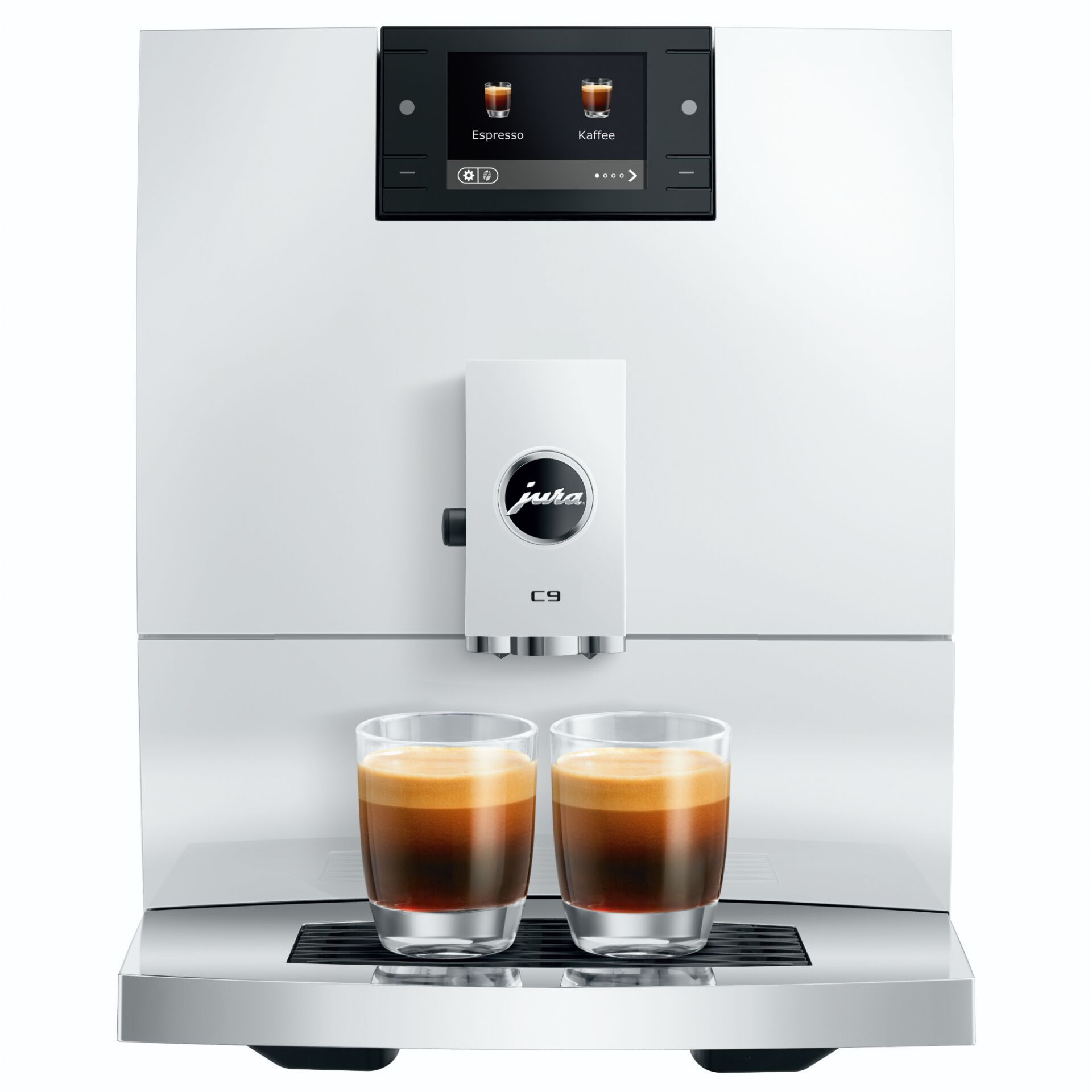 Kaffeemaschine, Espresso, Zweikopf-Gläser, Brühkaffee, Metallisch