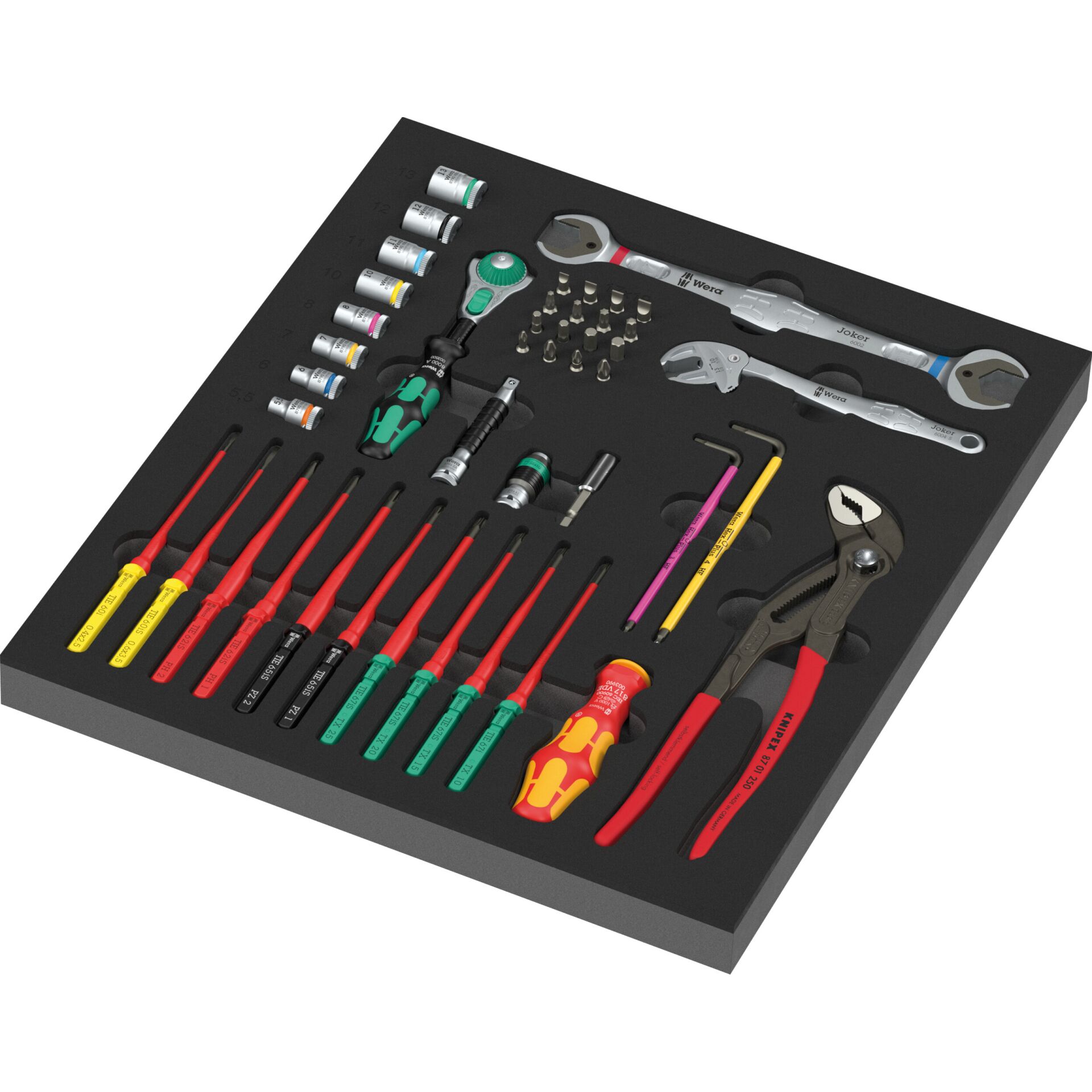 Werkzeug-Set, Schraubendreher, Schraubenschlüssel, Zange, Bit-Sortiment
