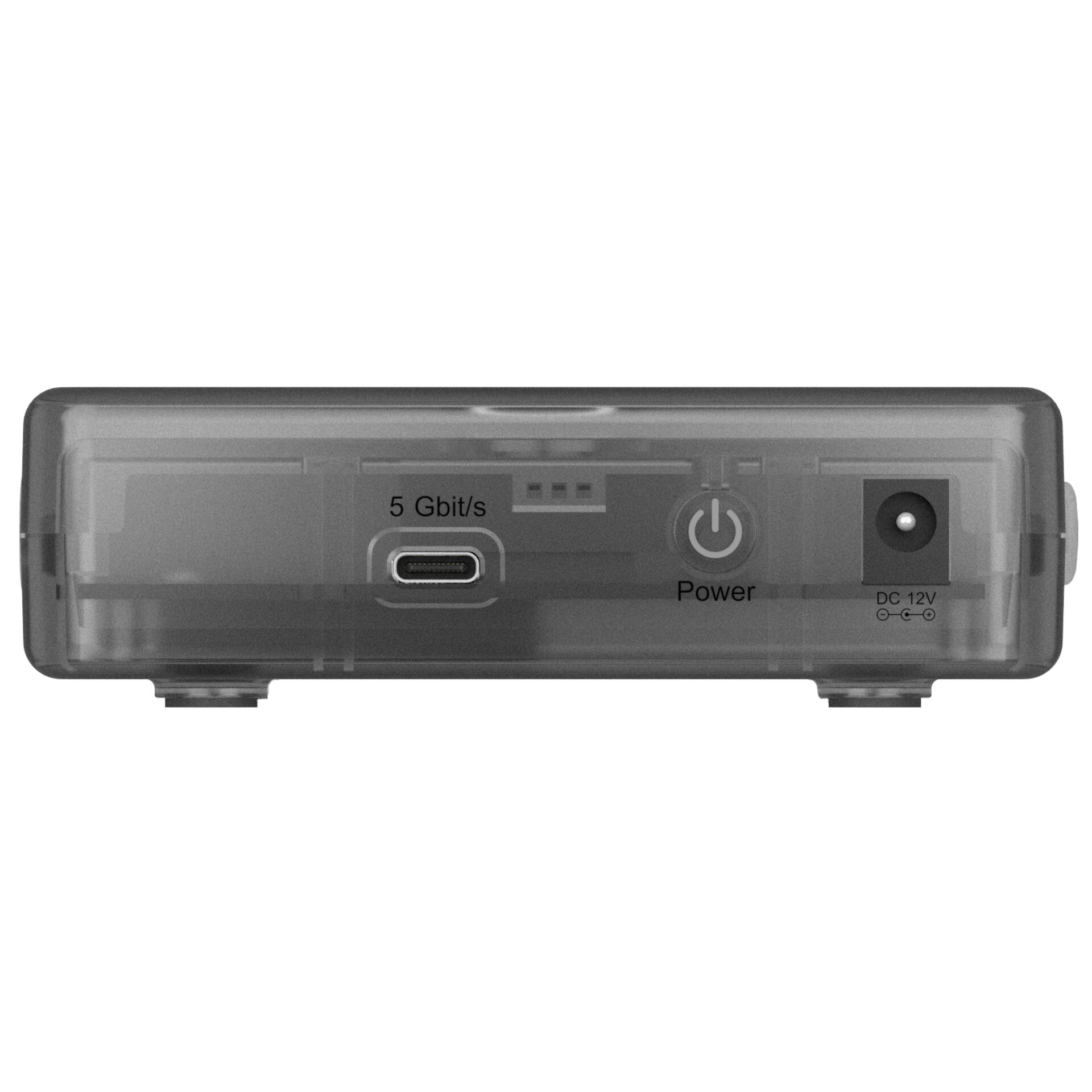 USB-C, 5 Gbit/s, Power, DC 12V, Ethernet