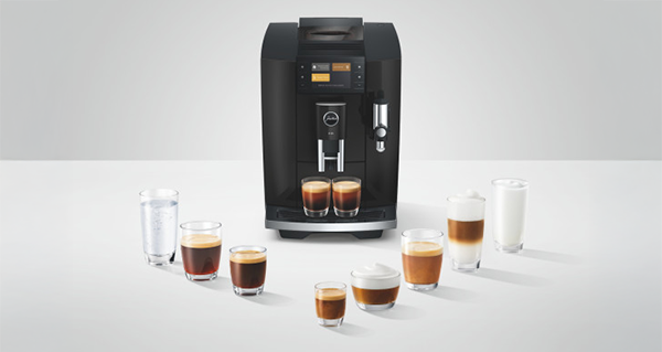 Kaffeemaschine, Espressosystem, Kaffeekapseln, Milchschaum, Tassen-Set