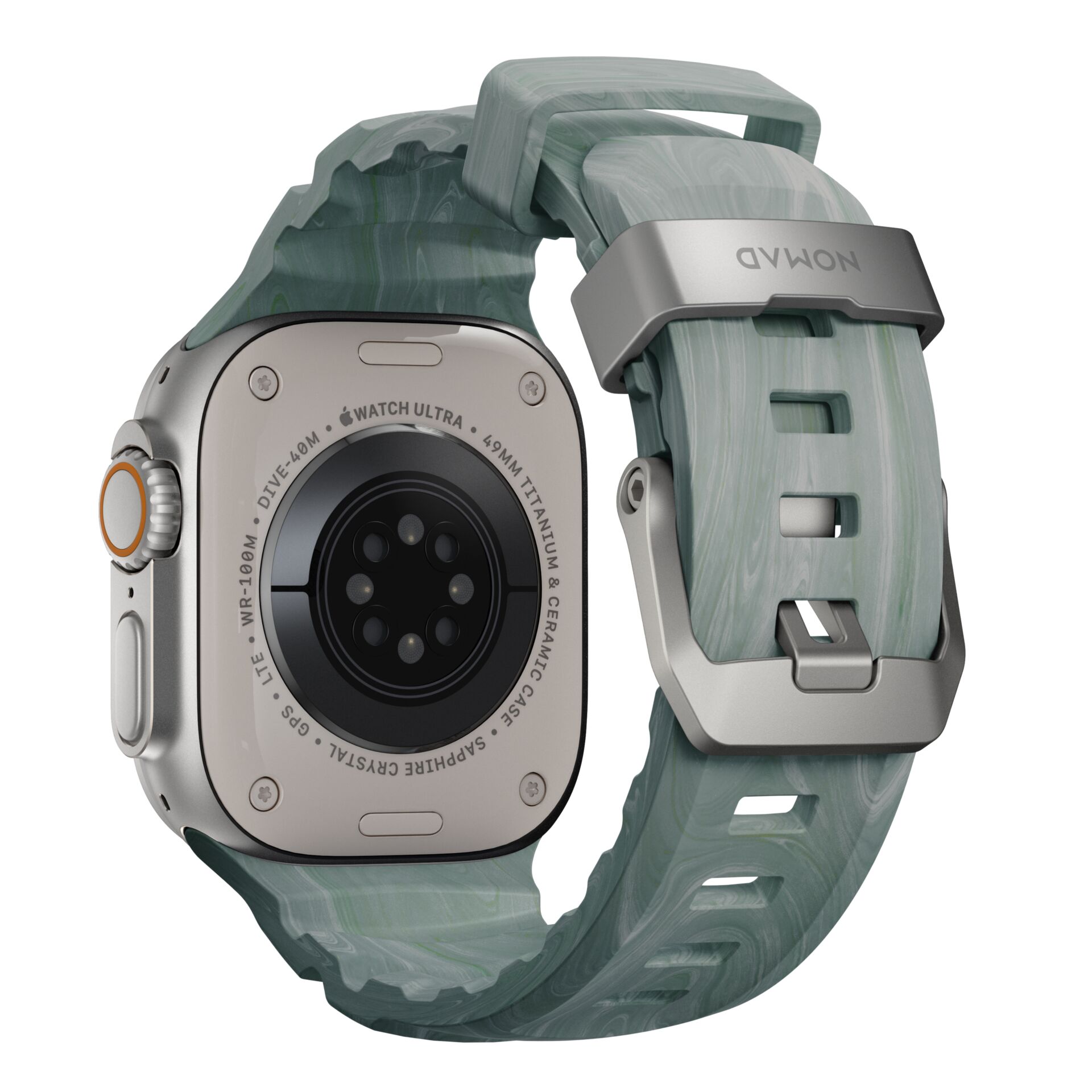 Apple Watch Ultra, Titanium case, Dunkle Grundfarbe, Sports Band, Herzfrequenzsensor
