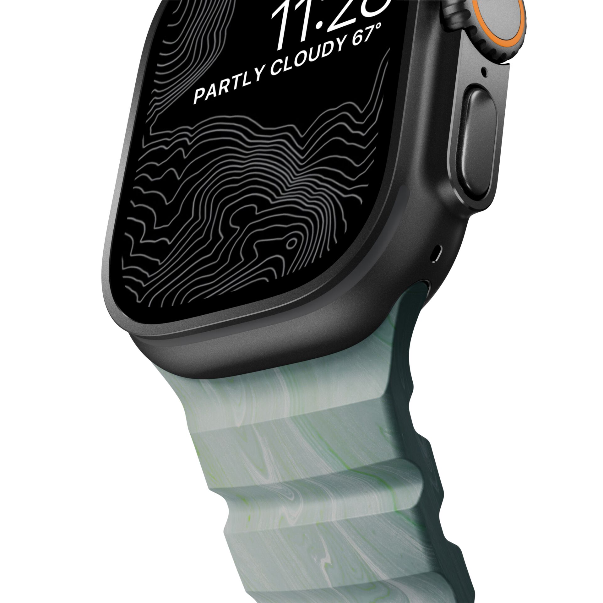Smartwatch, Uhr, Aluminiumgehäuse, Silikonarmband, Digitalanzeige