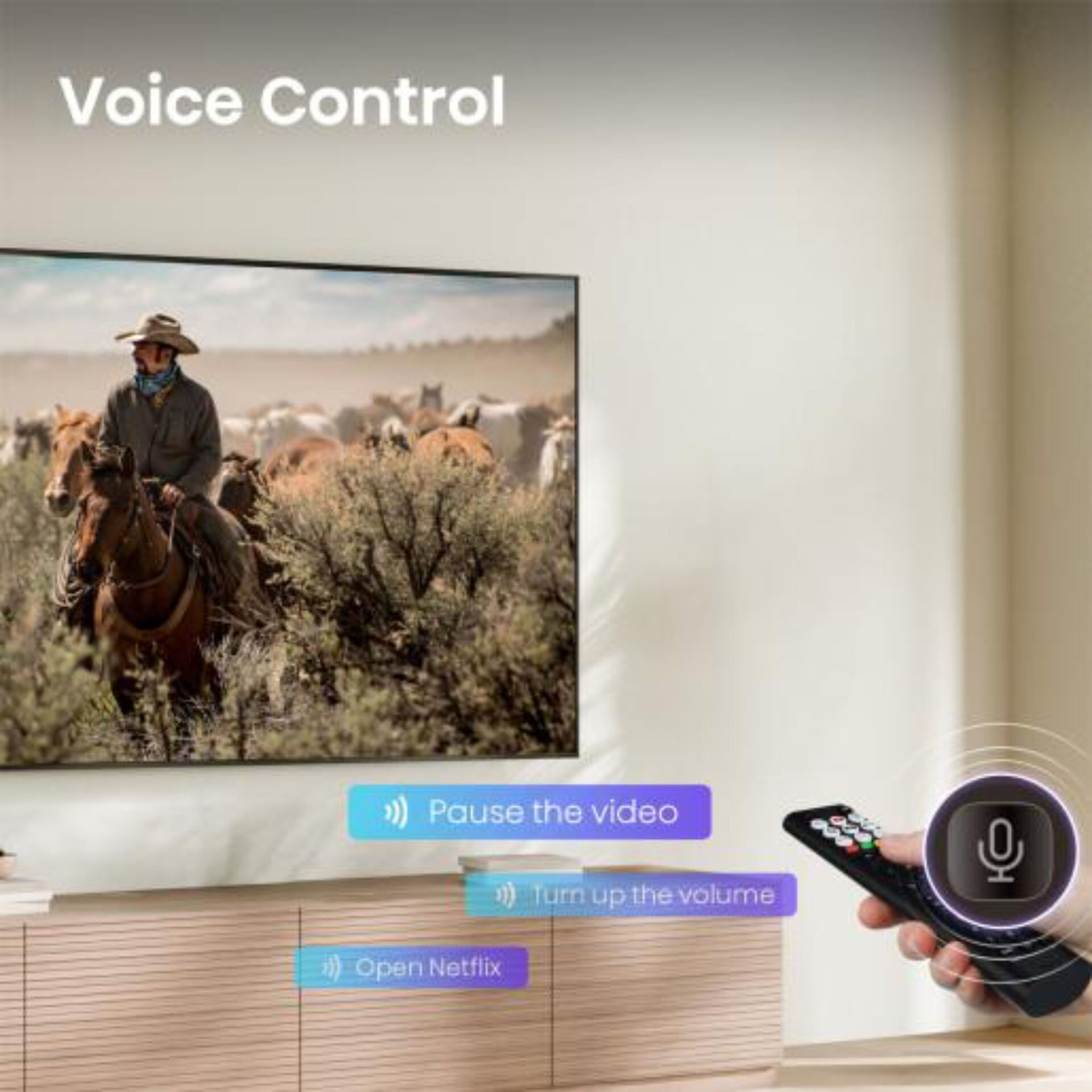 TV, LED, 42 Zoll, 4K, Sprachsteuerung