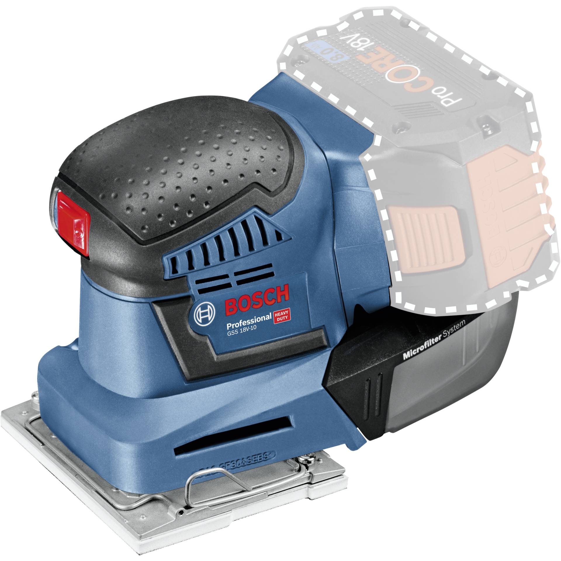 Bosch GSS 18V-10  Akku-Schwingschleifer 06019D0200