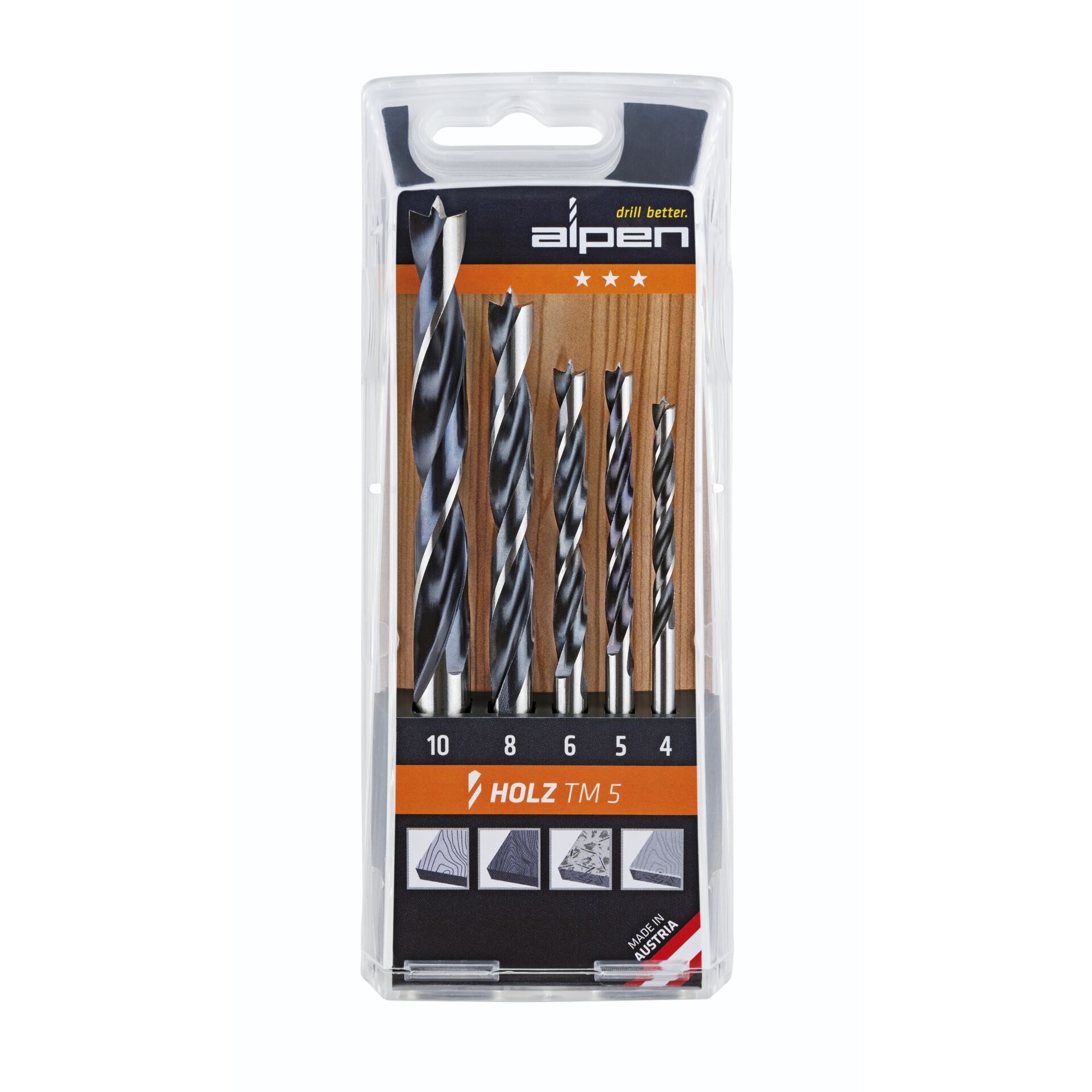 Alpen TM 5 Holz 4-5-6-8-10  mm