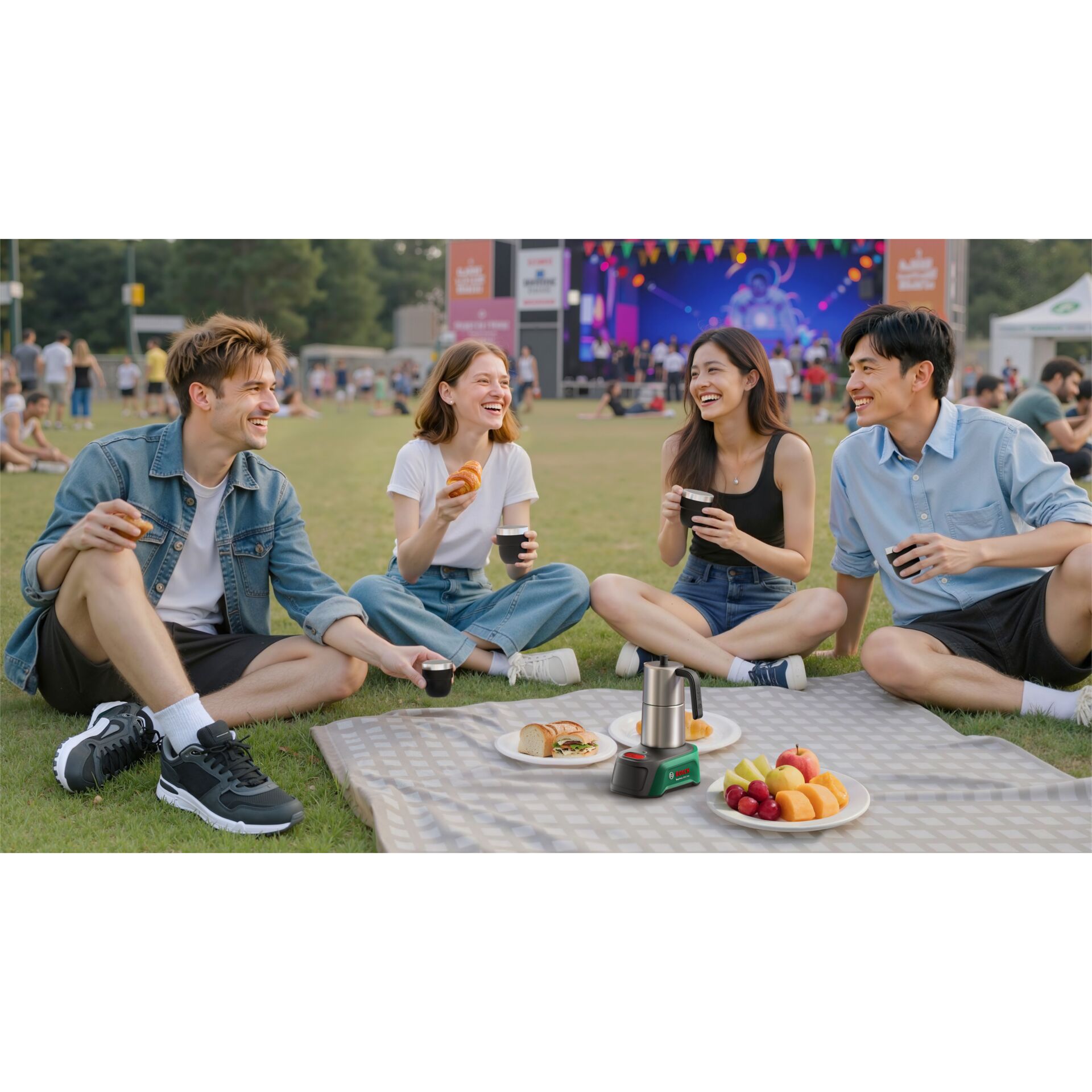 Picknick, Garten, Essen, Freunde, Grill?