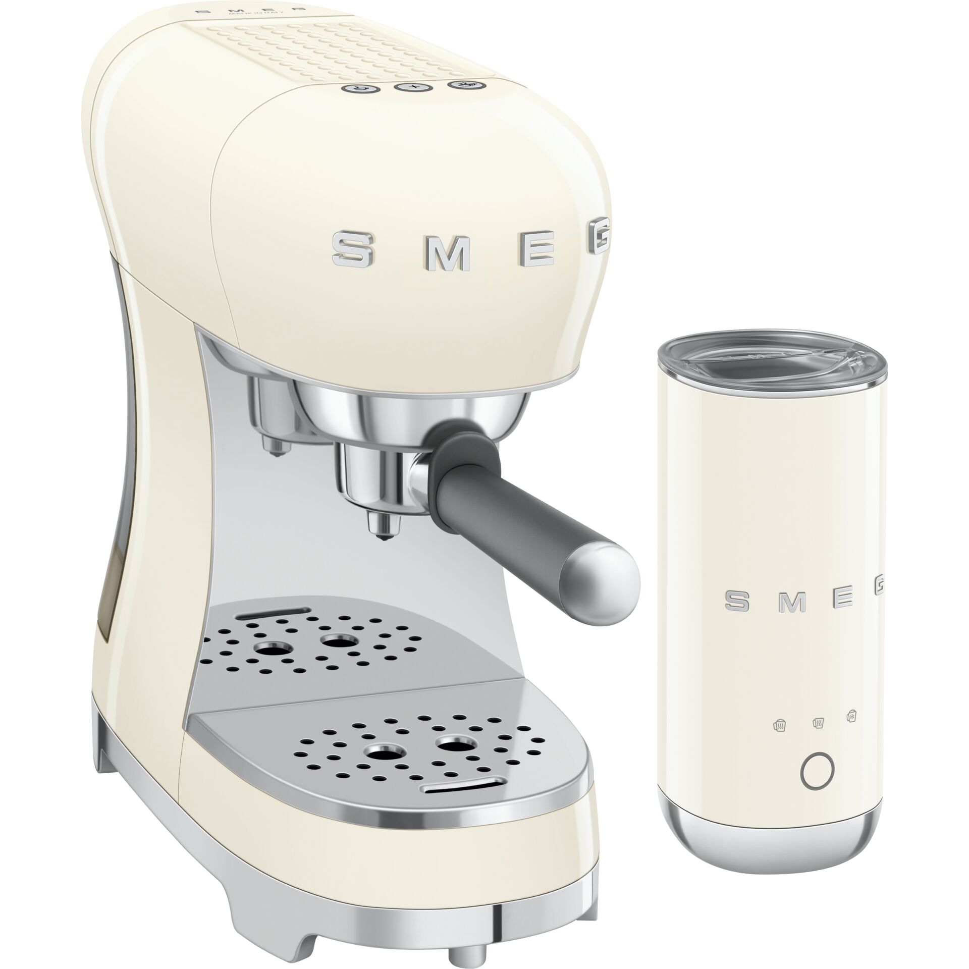 Espressomaschine, Kaffeemaschine, Siebträger, creme, Zubehör-Set