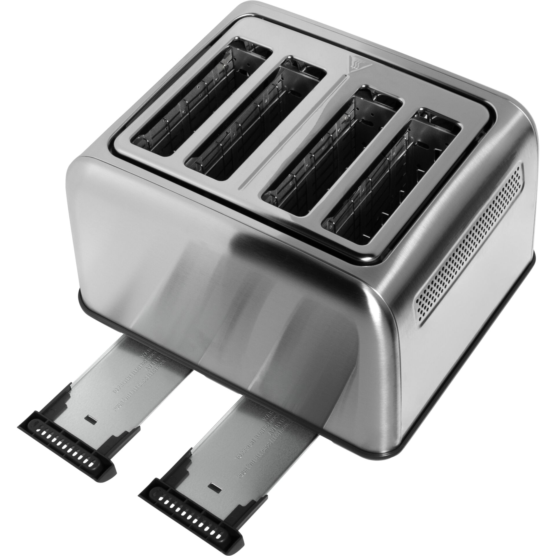 Toaster, 4-Slice, Edelstahl, Elektrisch, Pop-up