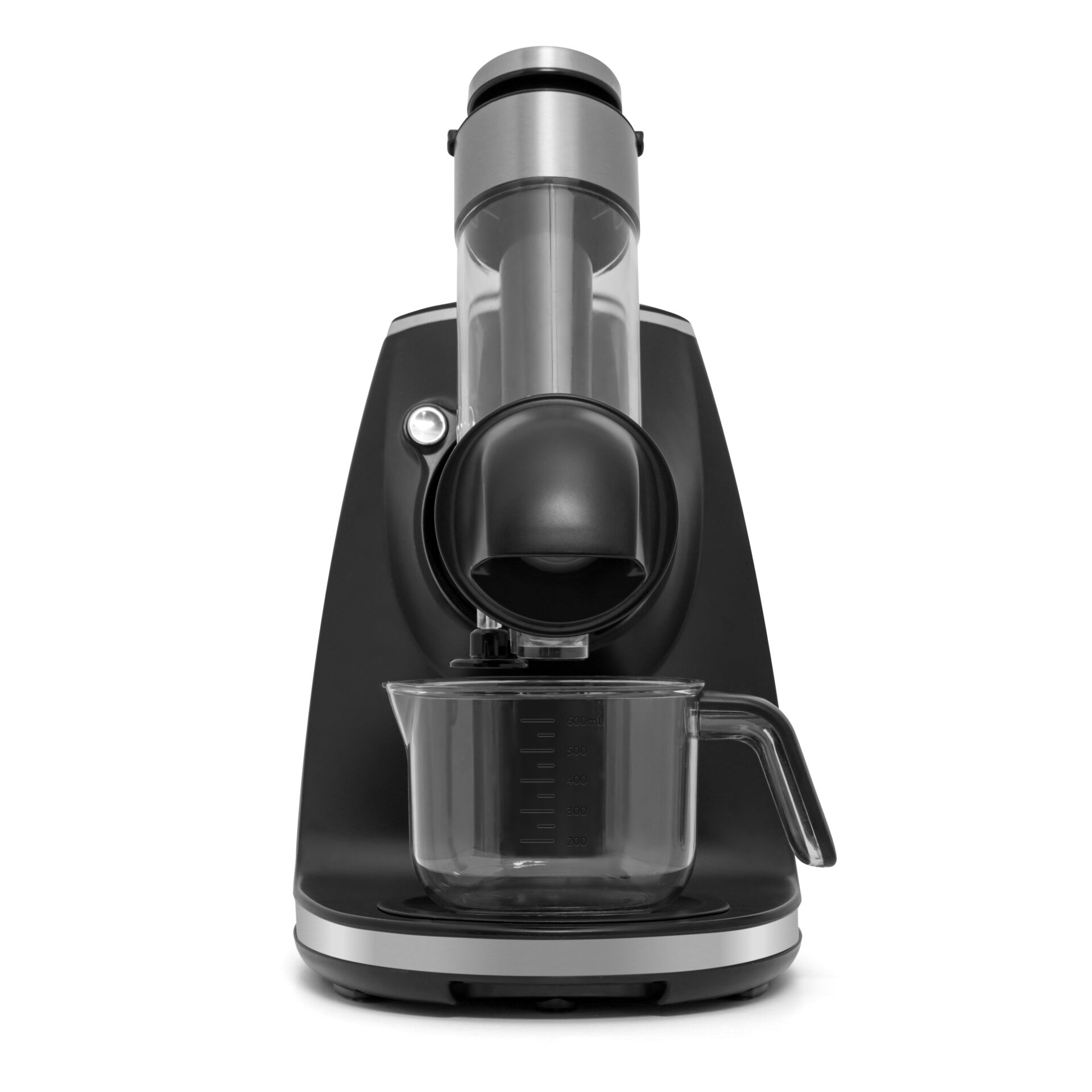 Kaffeemühle, Kaffeezubereitung, Glasbehälter, Schwarz, Korpus aus Metall